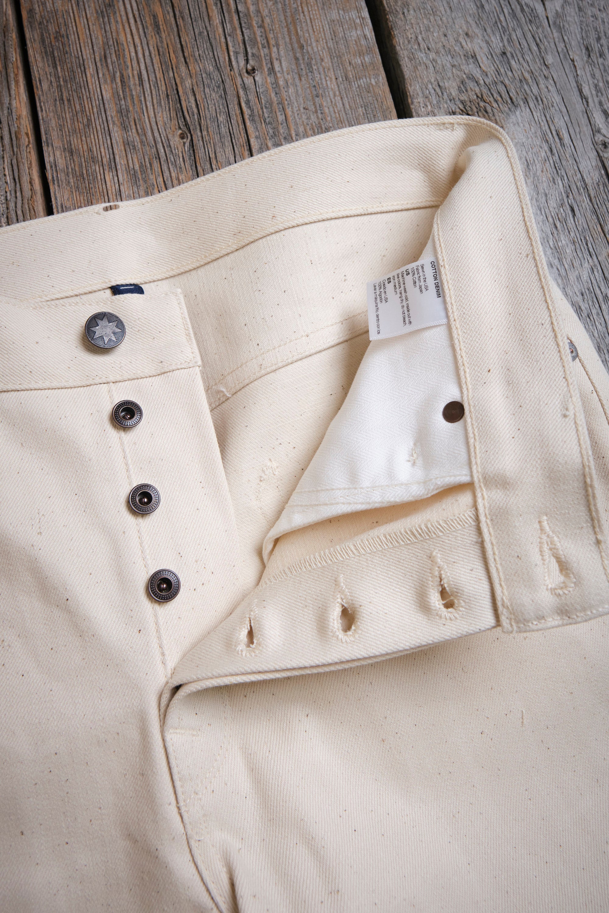 Belford Straight <span>14 Ounce Ecru Denim</span>