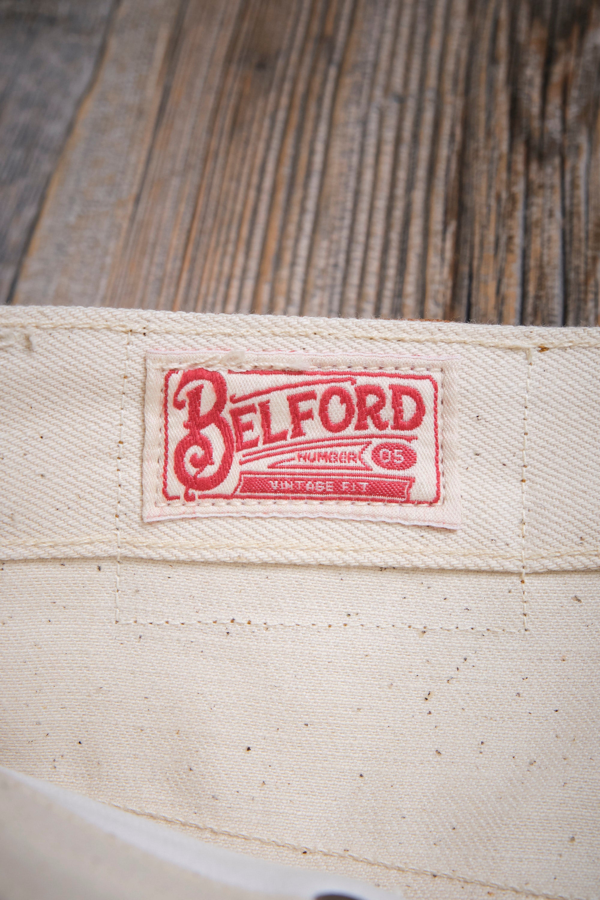 Belford Straight <span>14 Ounce Ecru Denim</span>