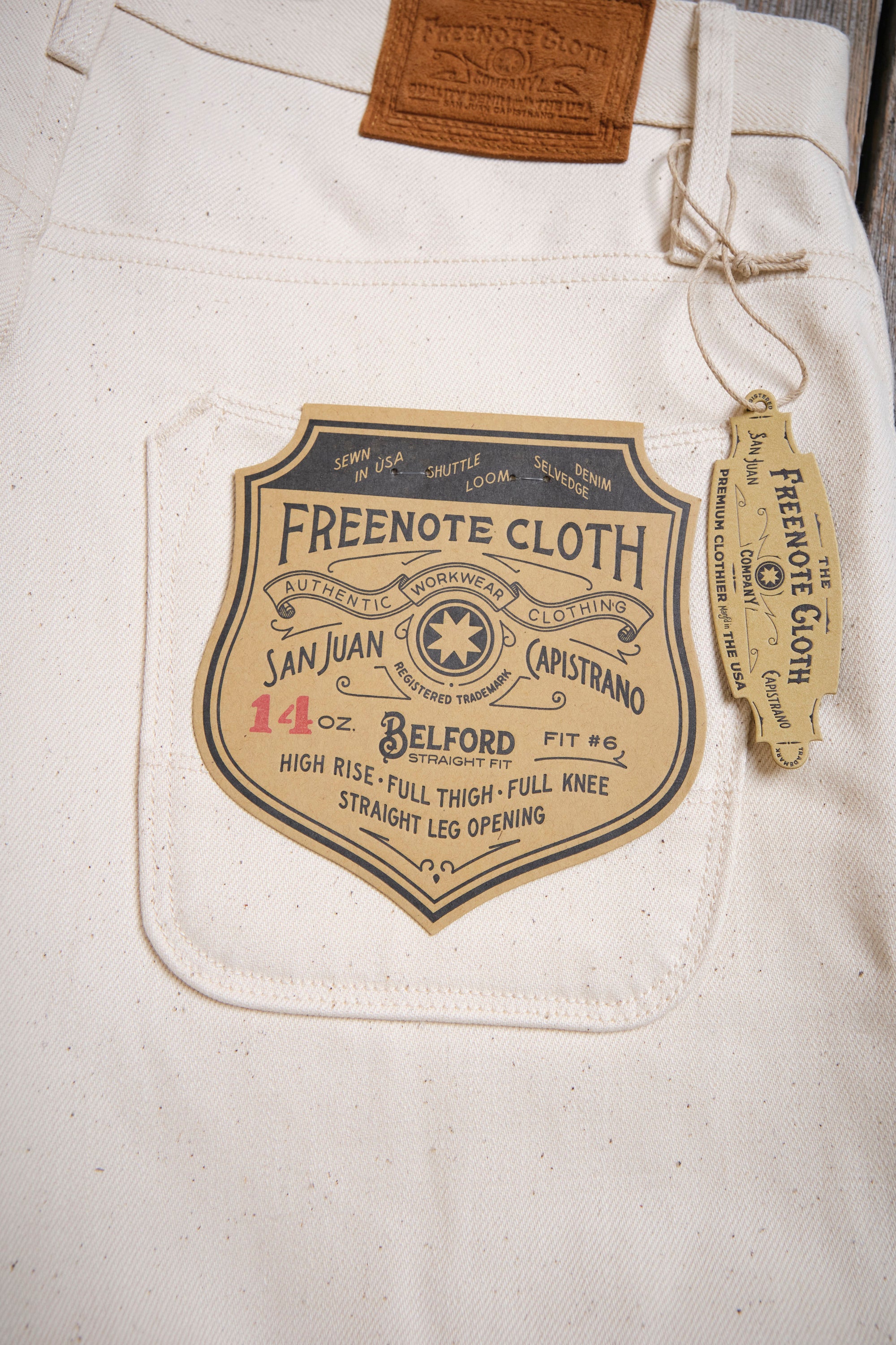 Belford Straight <span>14 Ounce Ecru Denim</span>