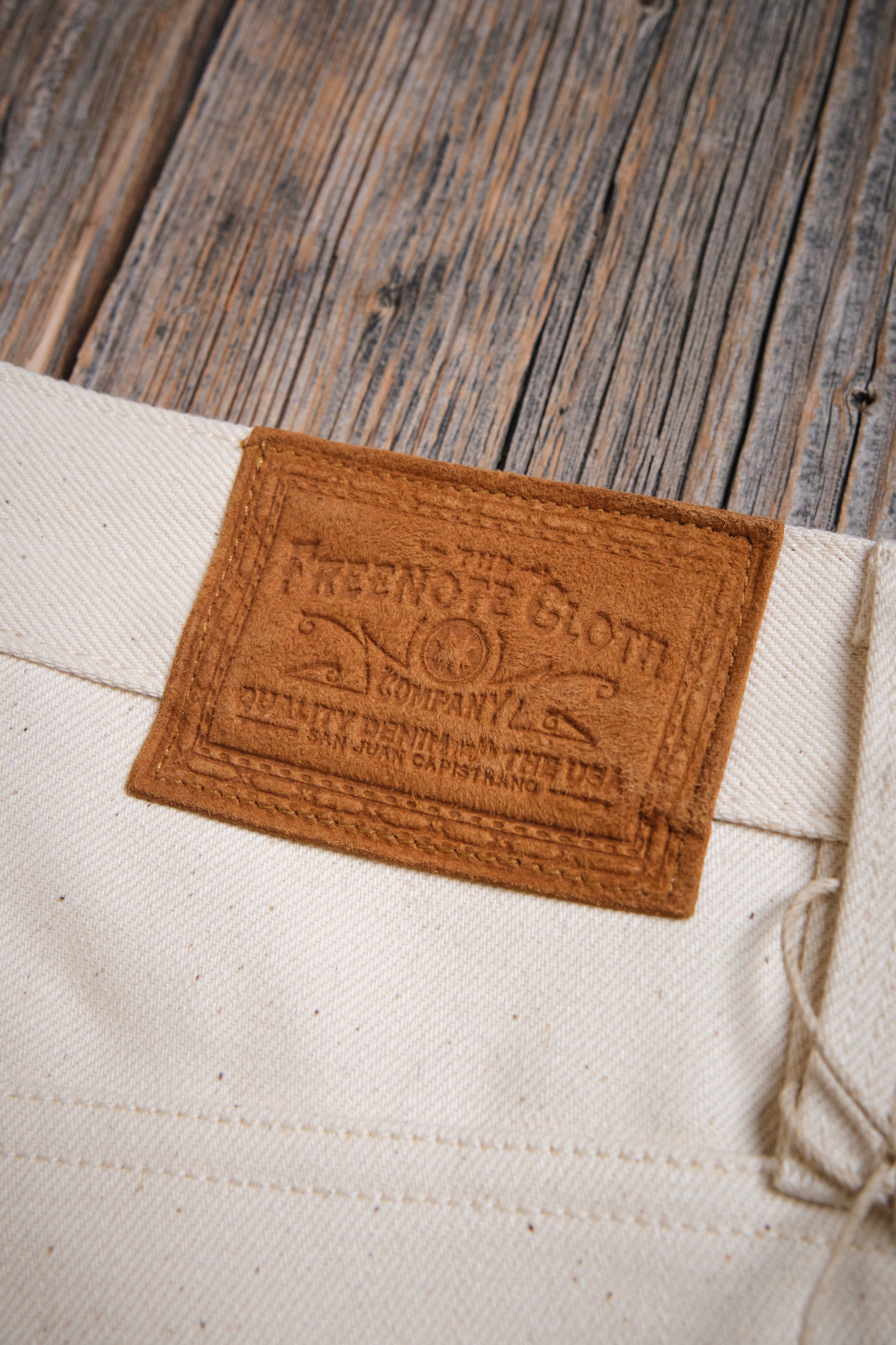 Belford Straight <span>14 Ounce Ecru Denim</span>