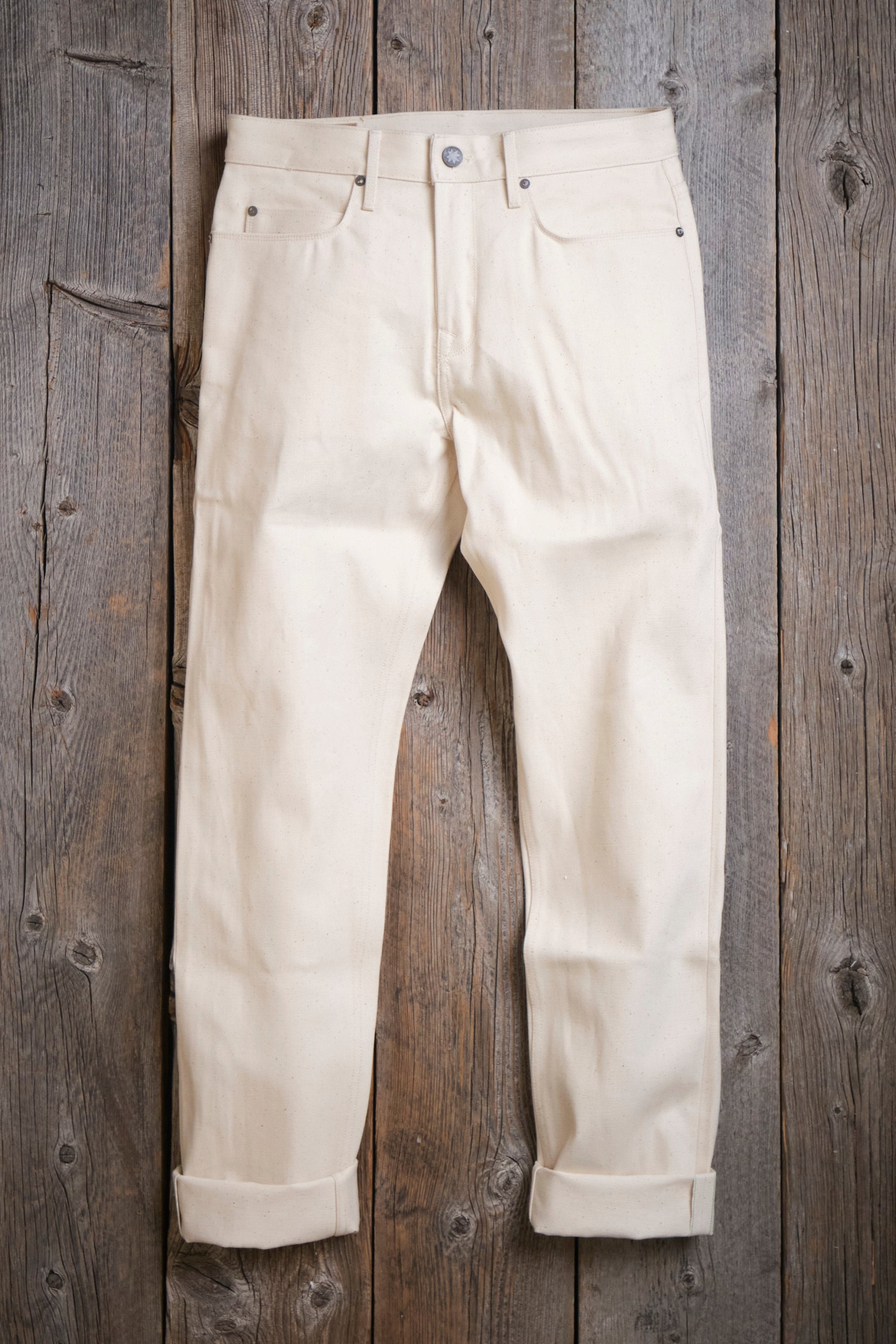 Portola Classic Taper 14 Ounce Ecru Denim