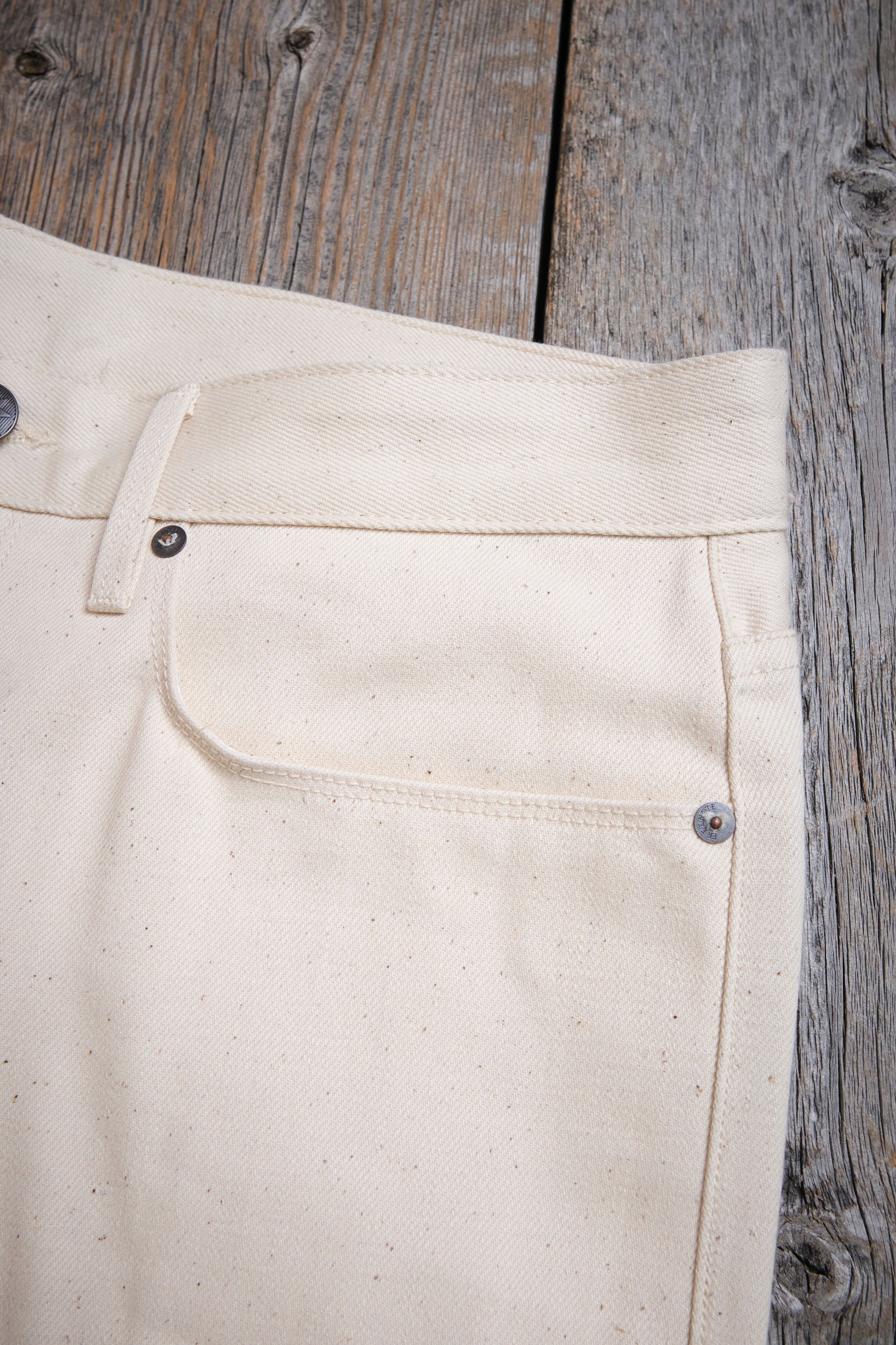 Portola Classic Taper 14 Ounce Ecru Denim