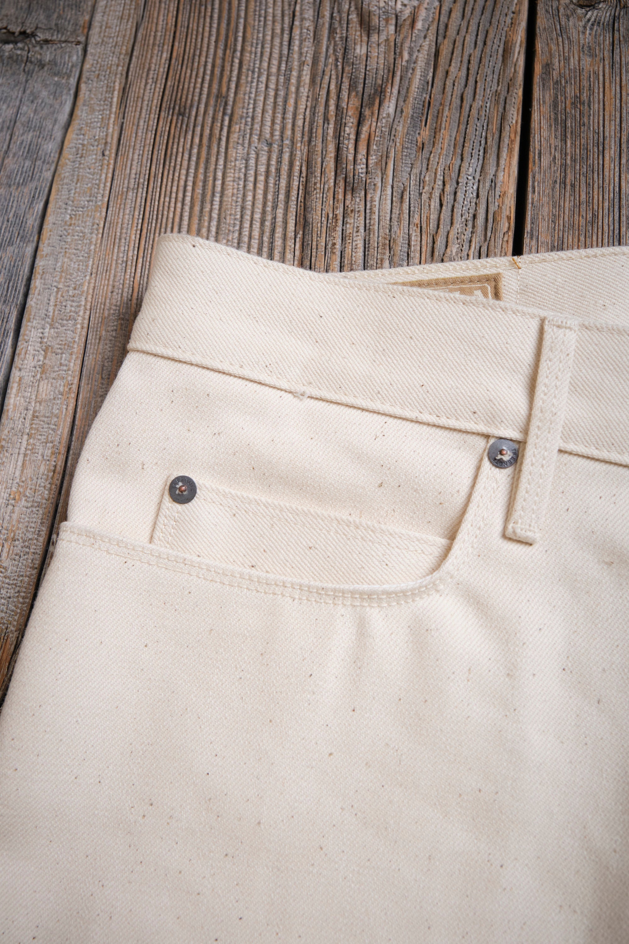 Portola Classic Taper 14 Ounce Ecru Denim