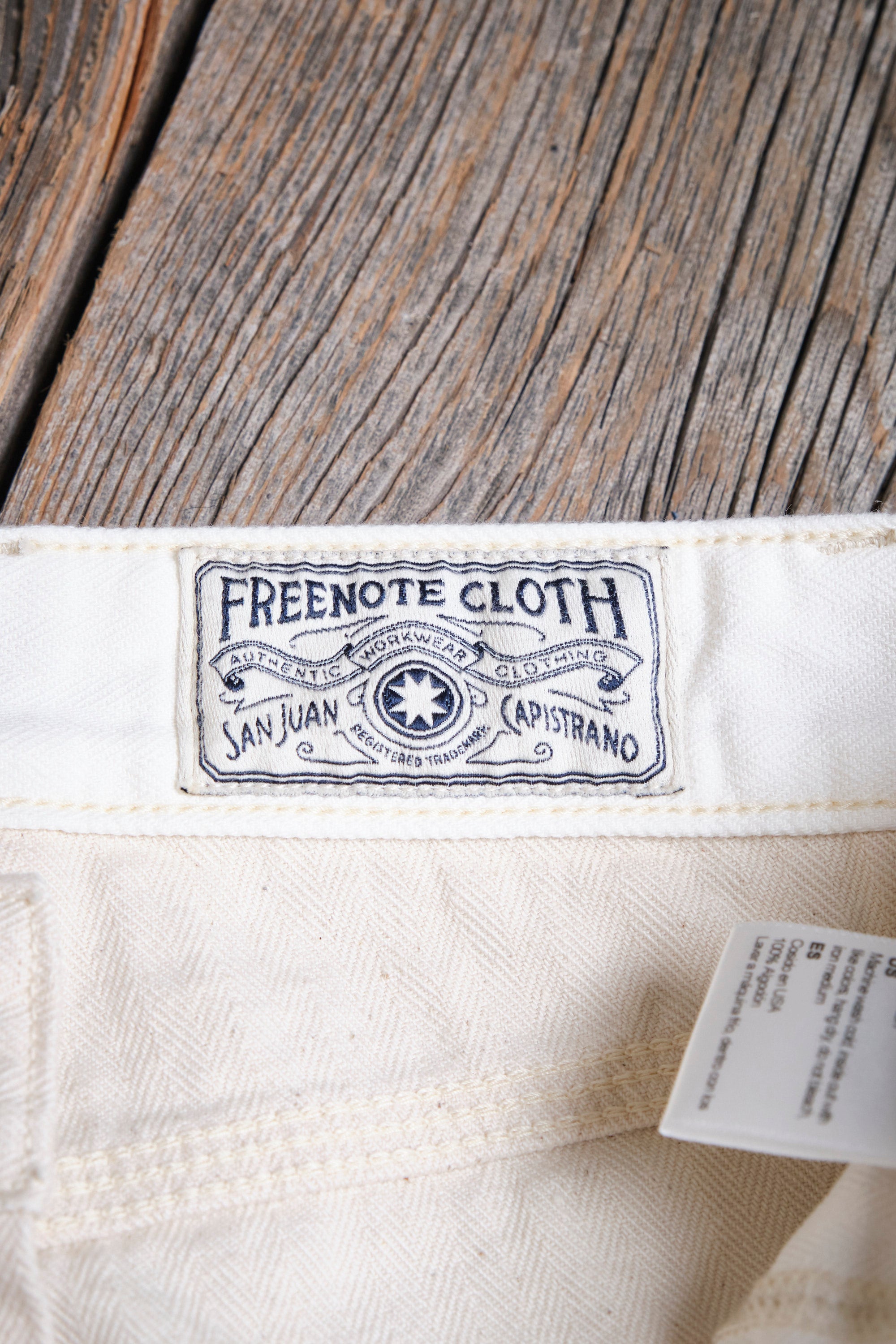 Ortega Pant 13 Ounce Natural Herringbone