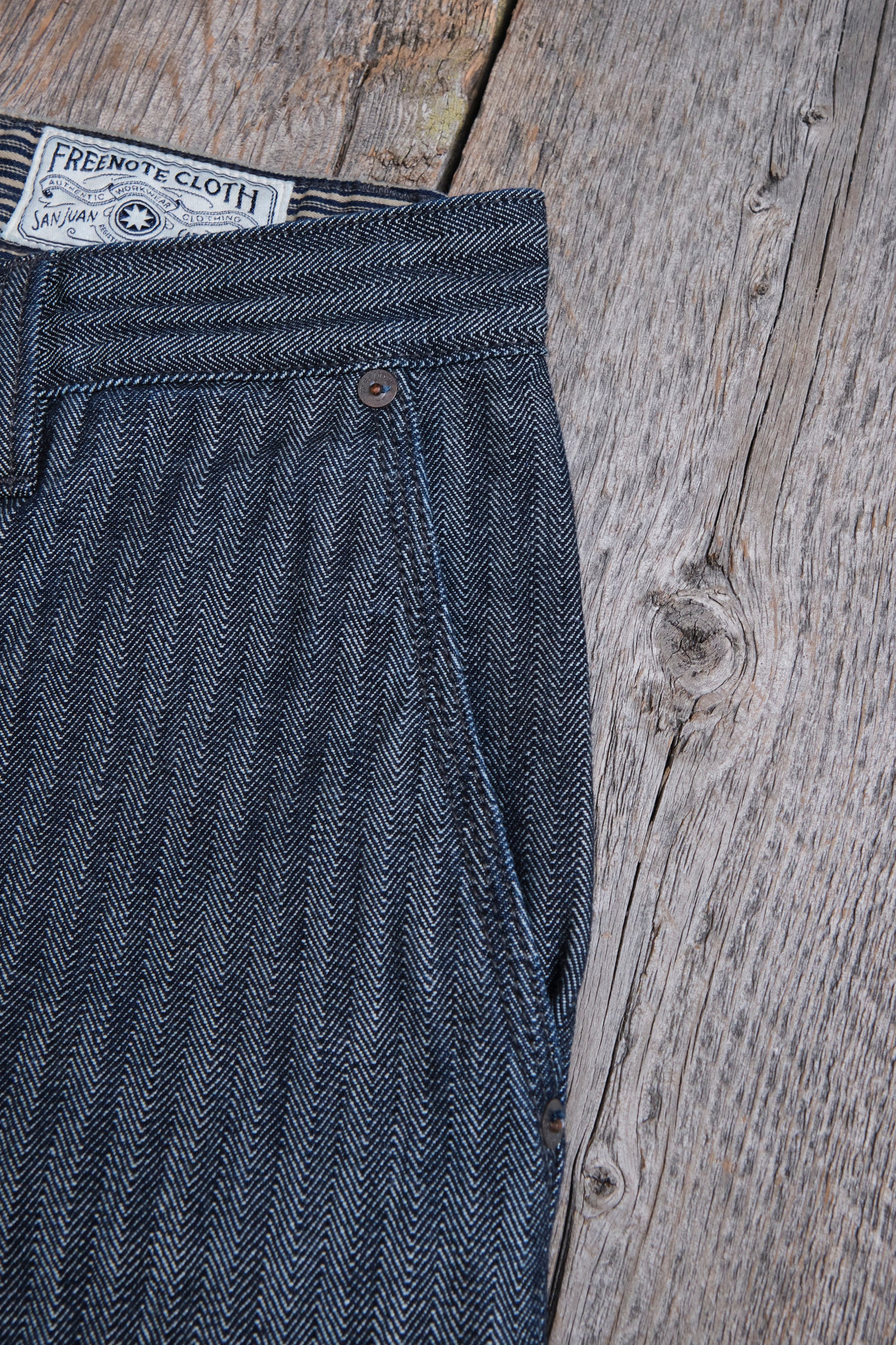 Ortega Pant 13 Ounce Grey Herringbone