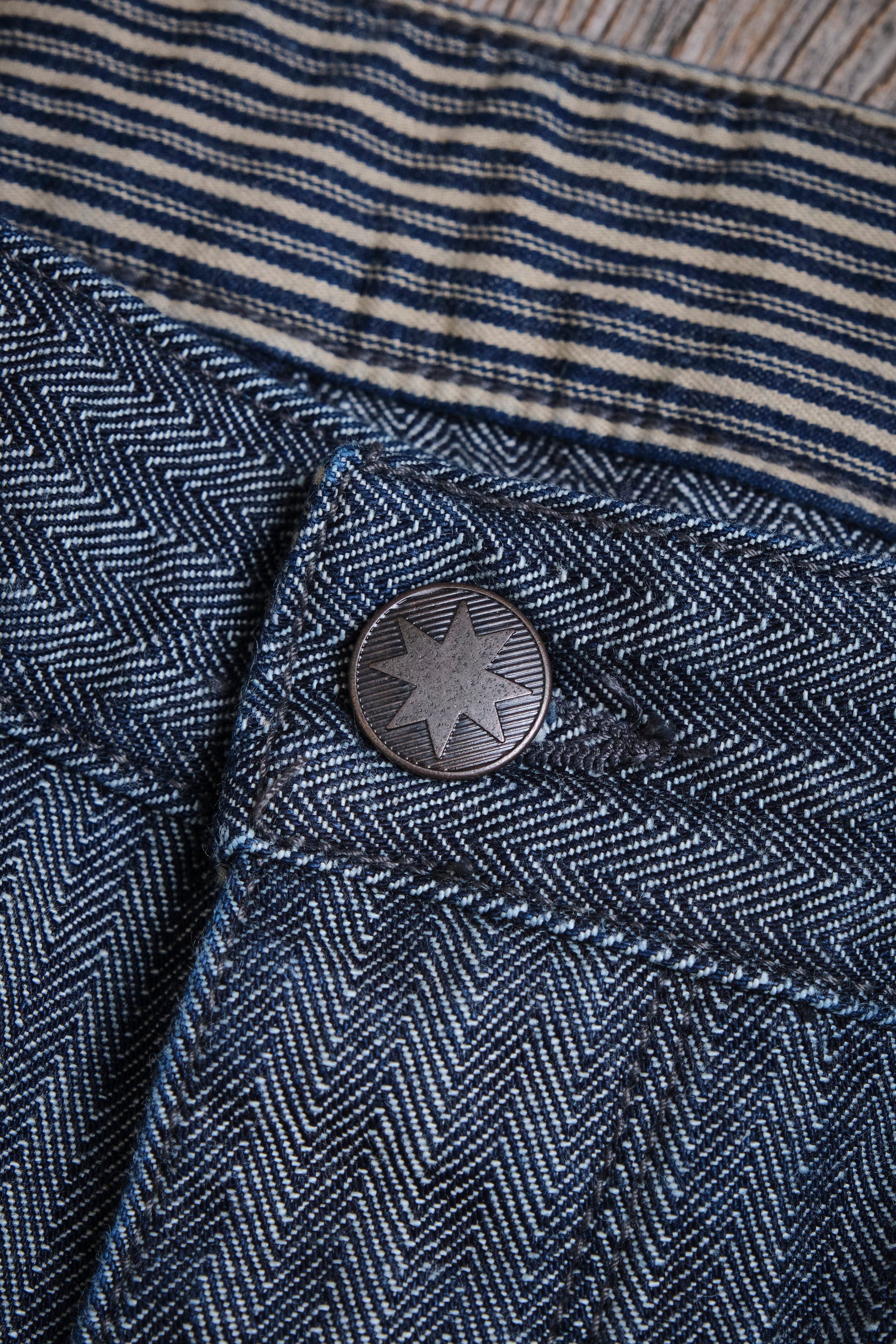 Ortega Pant 13 Ounce Grey Herringbone
