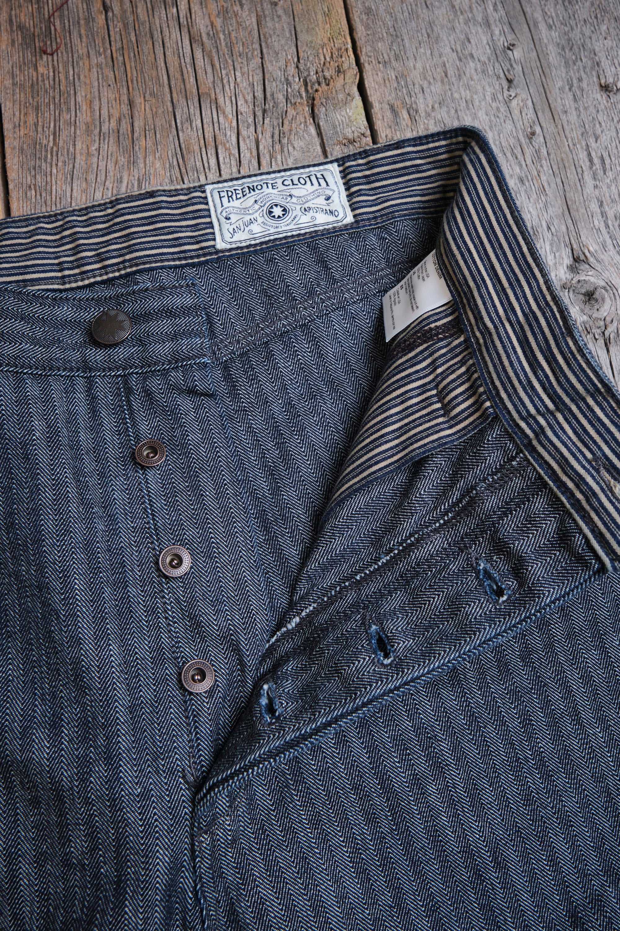 Ortega Pant 13 Ounce Grey Herringbone