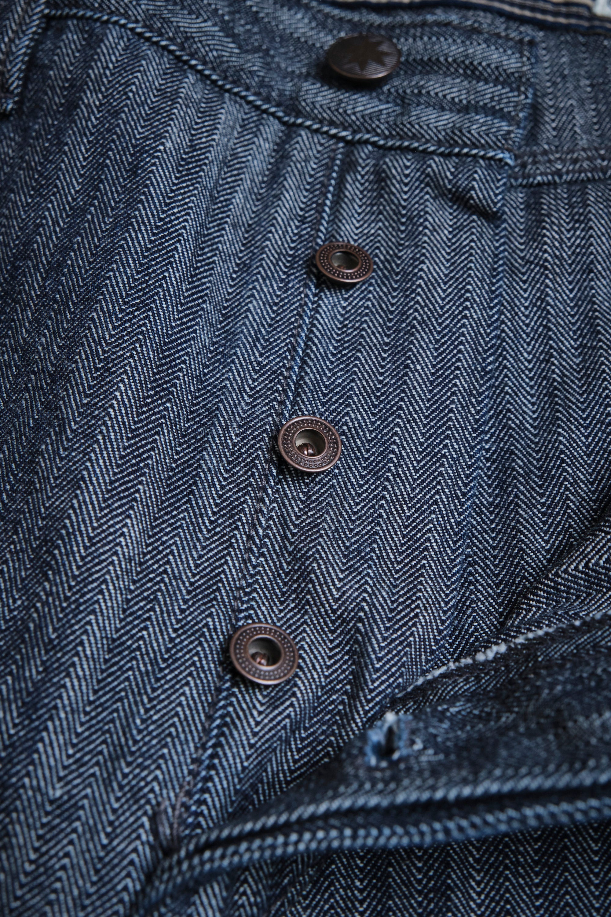 Ortega Pant 13 Ounce Grey Herringbone