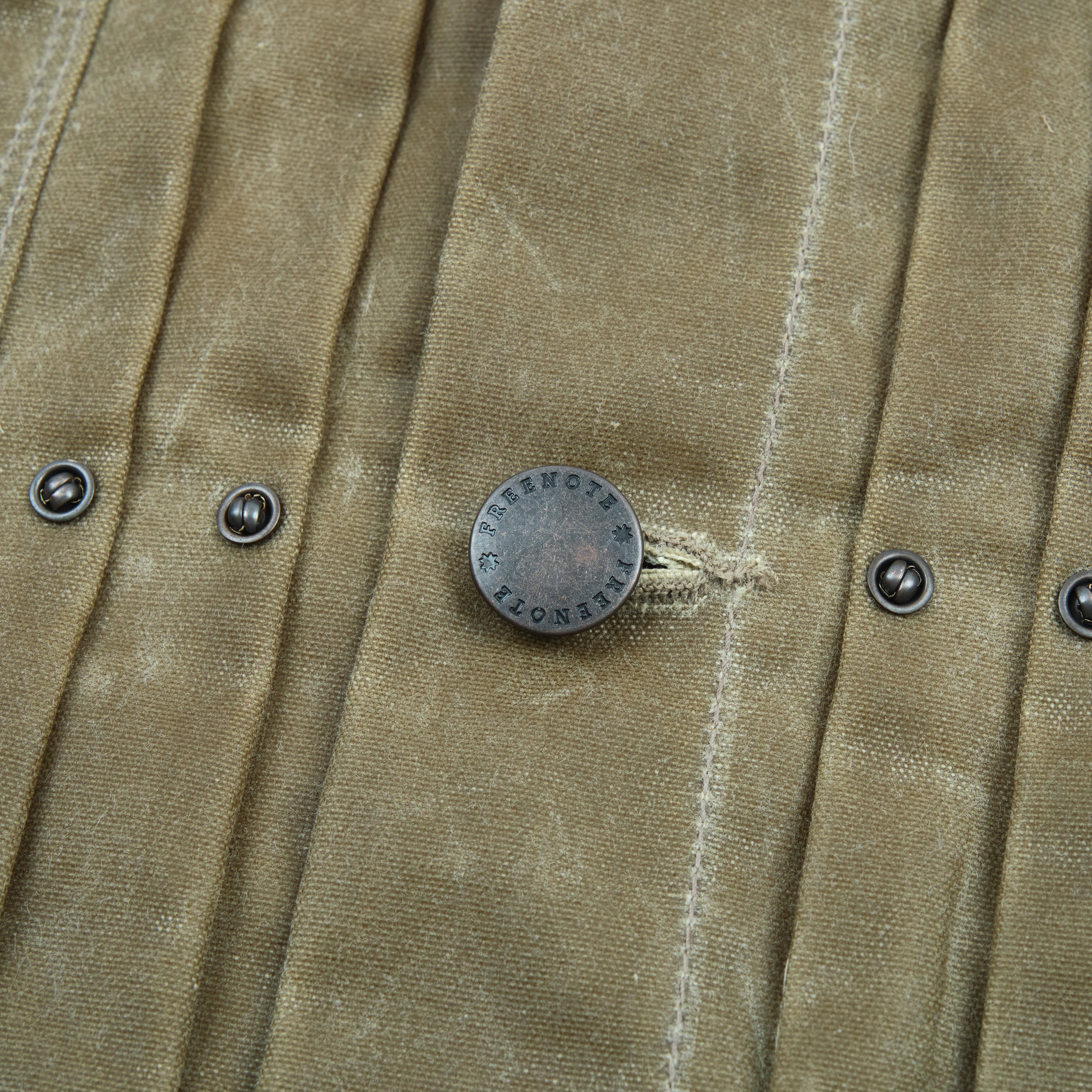 Riders Jacket Waxed Canvas Tobacco Purple Interior