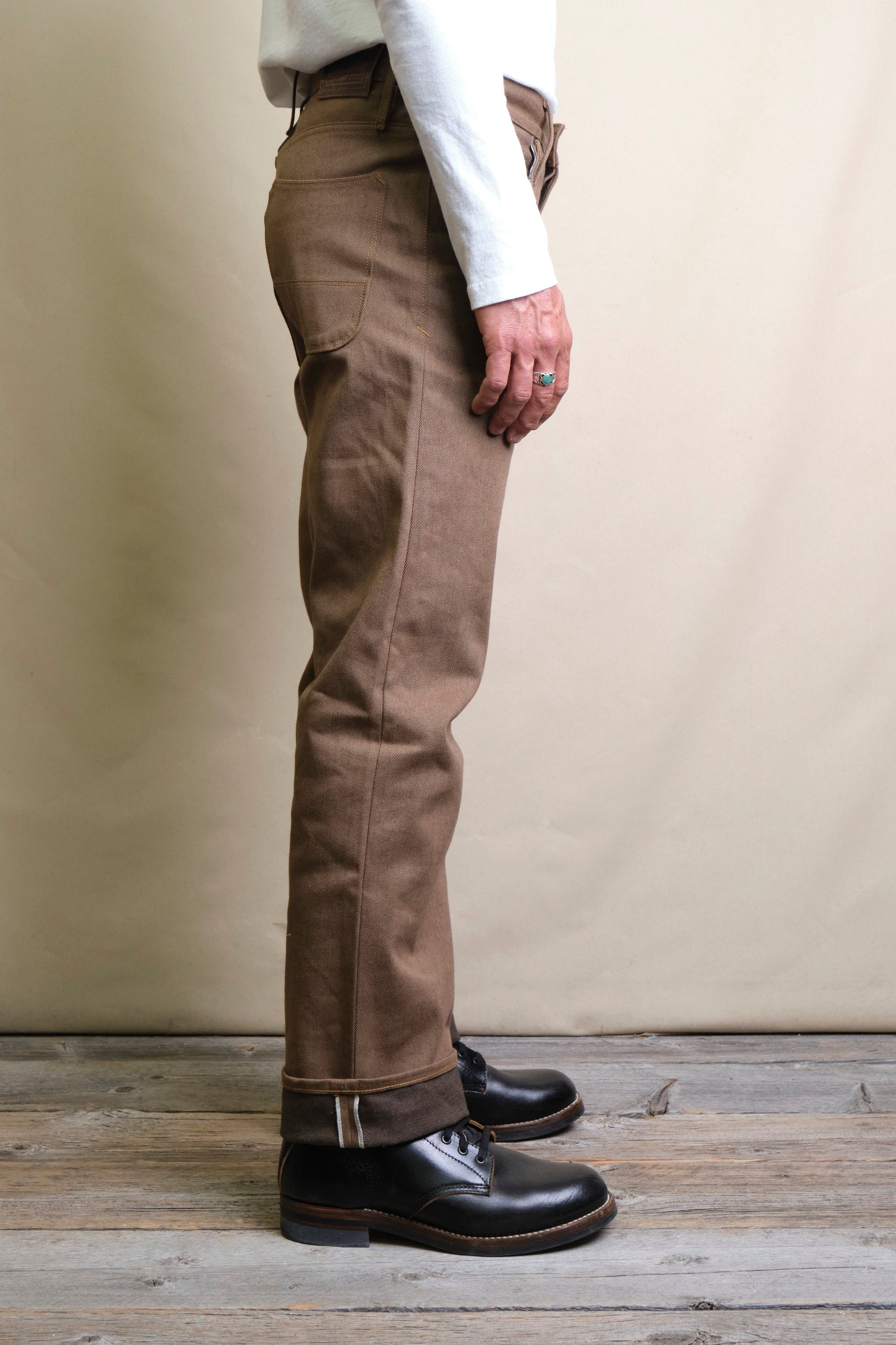 Trabuco Classic Straight <span> 15 Ounce Brown Denim </span>