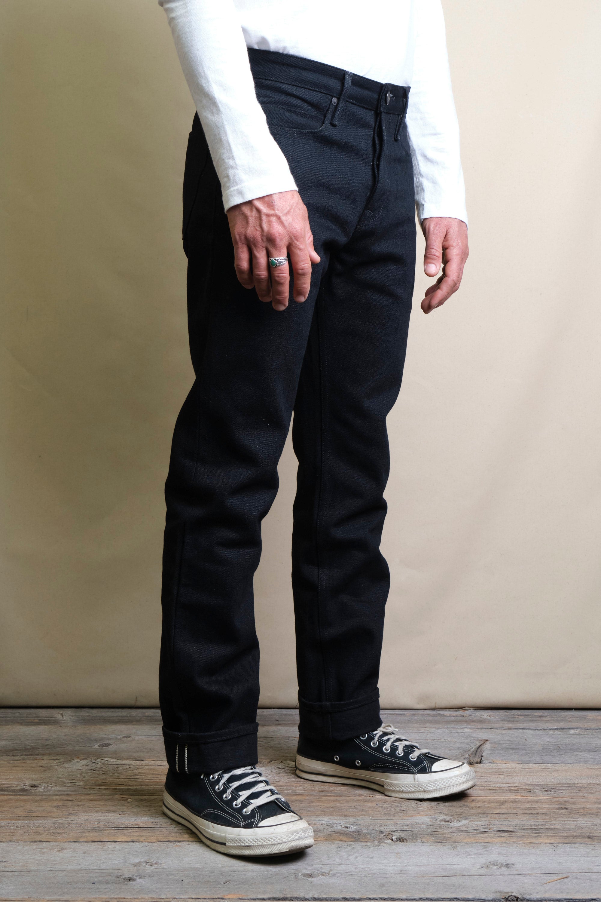 Portola Classic Taper <span> 17 Ounce Black Denim </span>