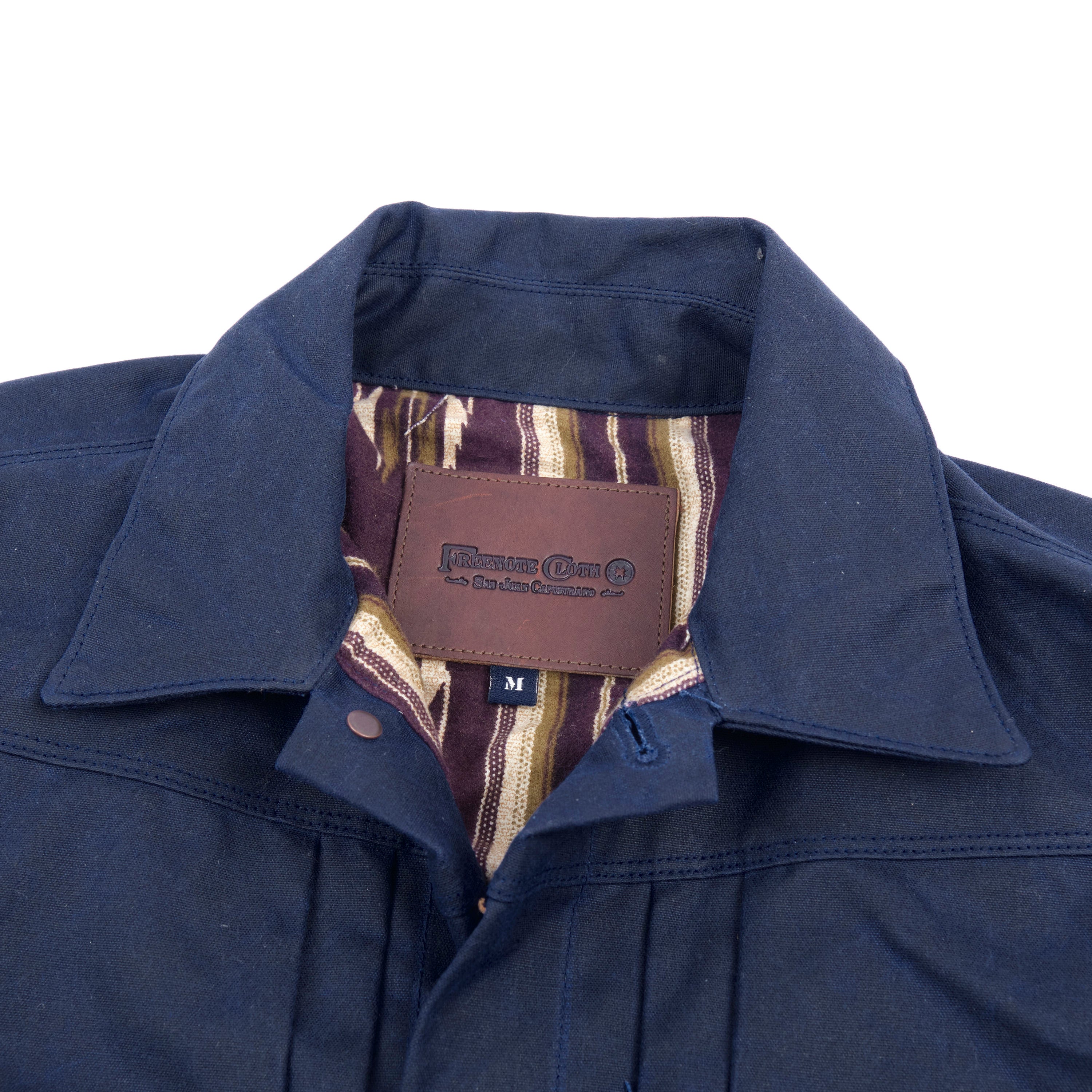 Riders Jacket Waxed Canvas Navy