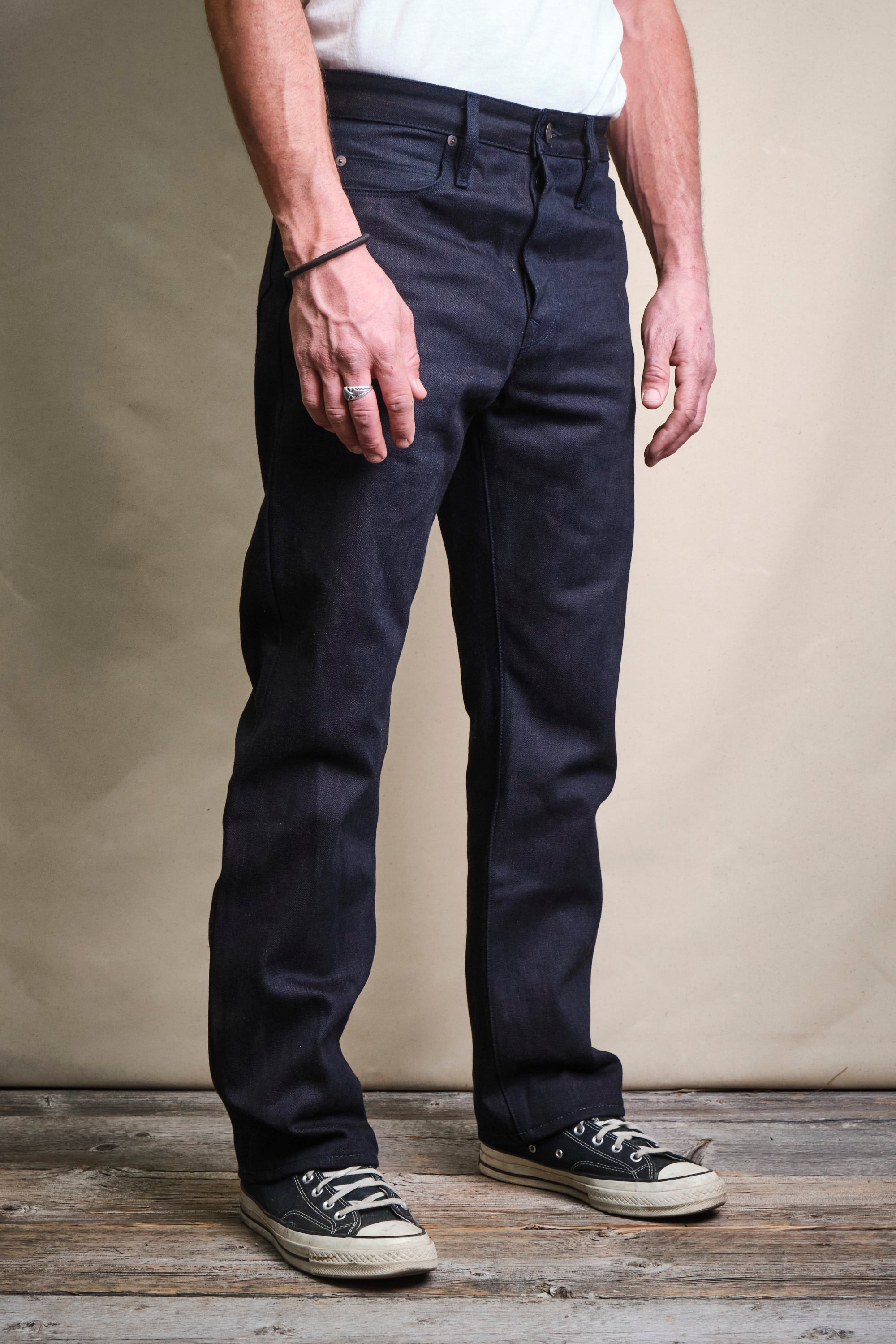 Belford Straight 16 Ounce Indigo Brown Denim