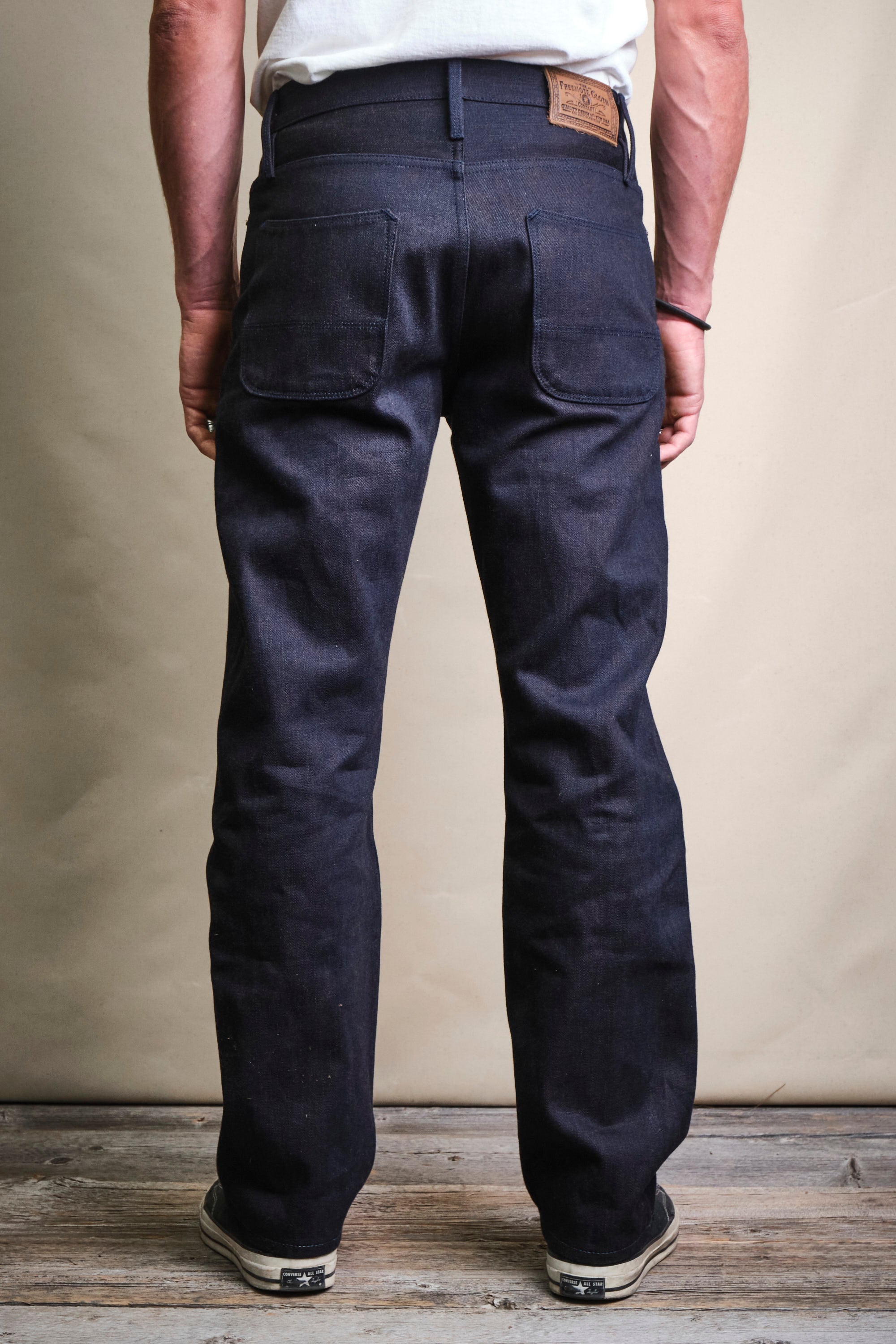 Belford Straight 16 Ounce Indigo Brown Denim