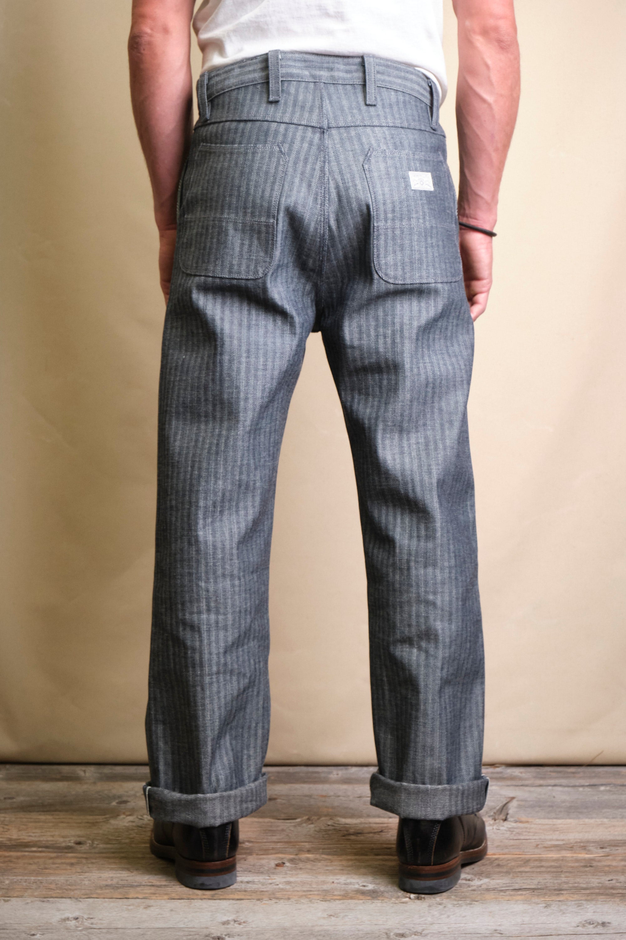 Ortega Pant 13 Ounce Grey Herringbone