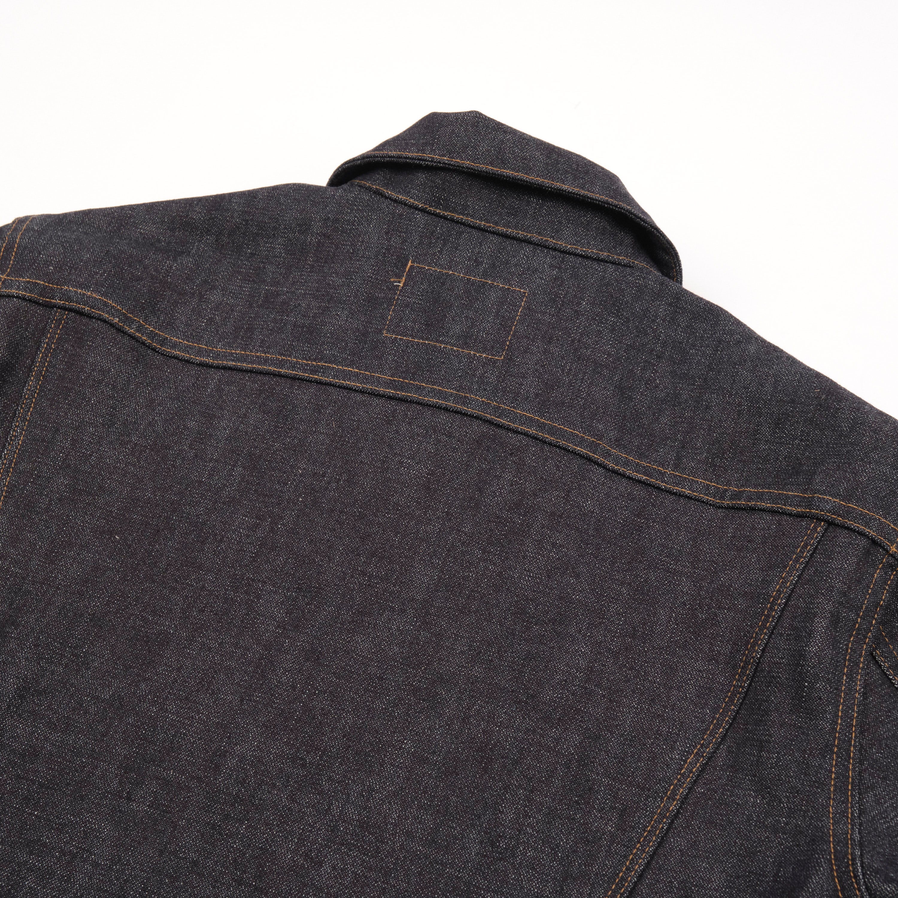 High Low Denim Jacket Broken Twill