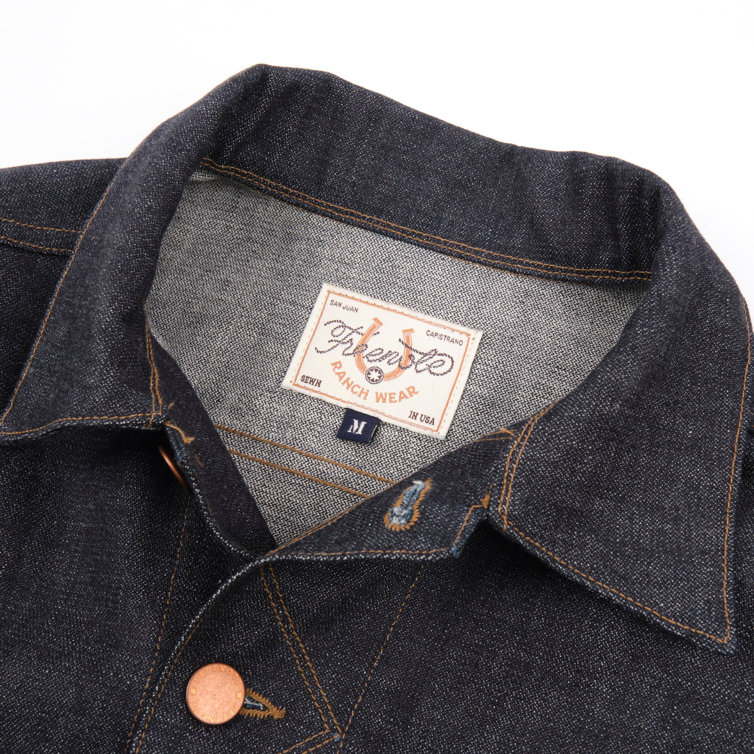High Low Denim Jacket Broken Twill