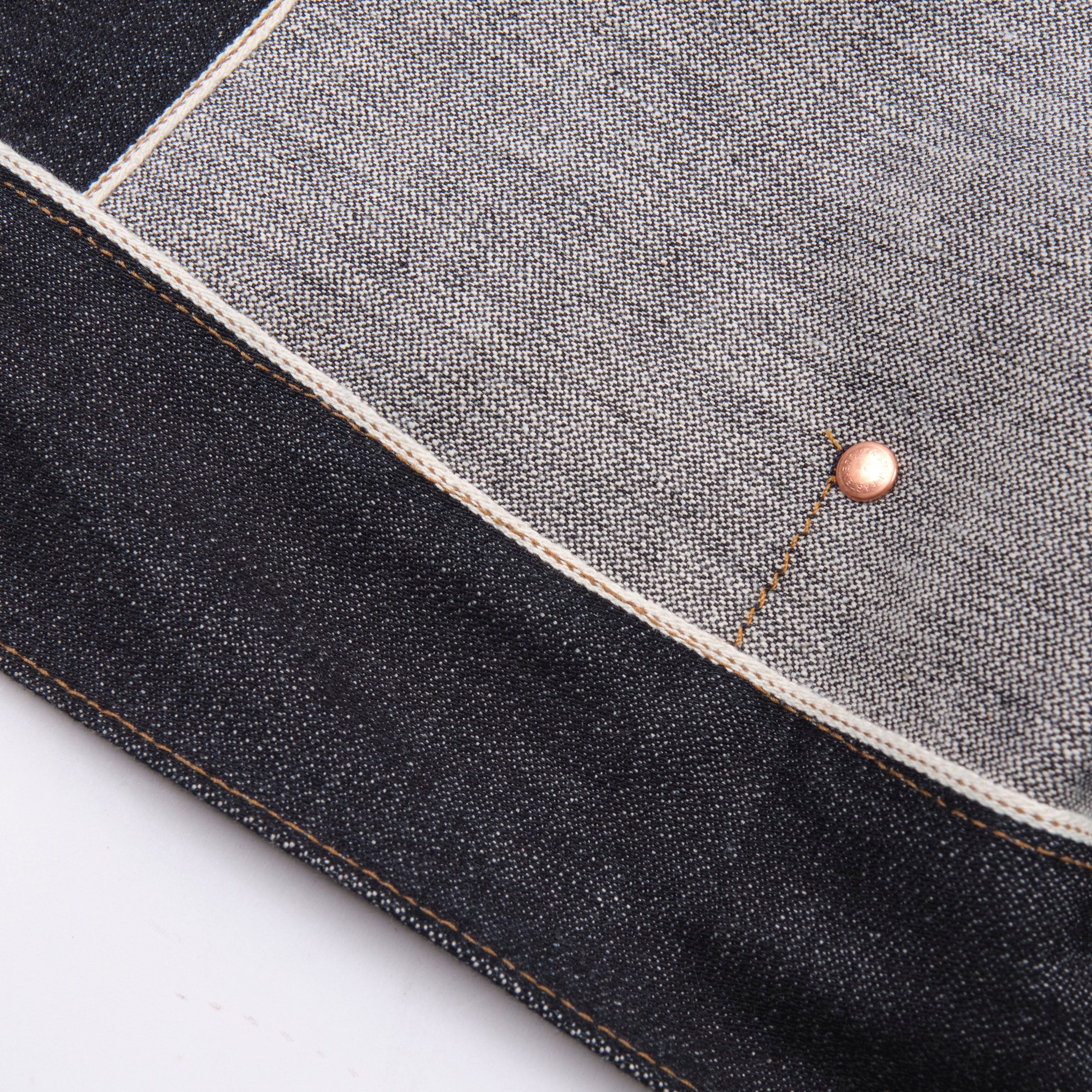 High Low Denim Jacket Broken Twill