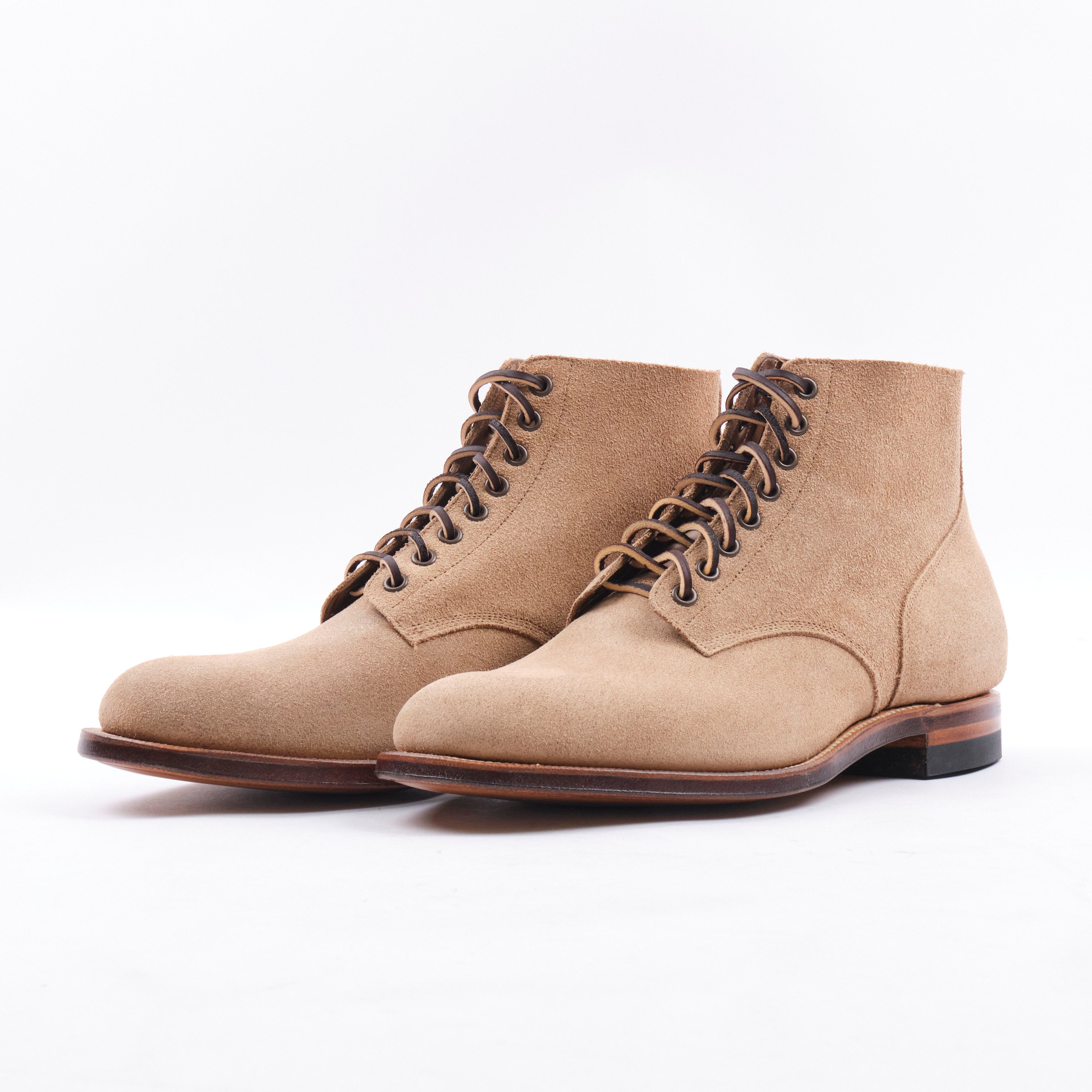 VIBERG 1940 N1 BOOT - MARINE FIELD SHOE NATURAL ROUGHOUT