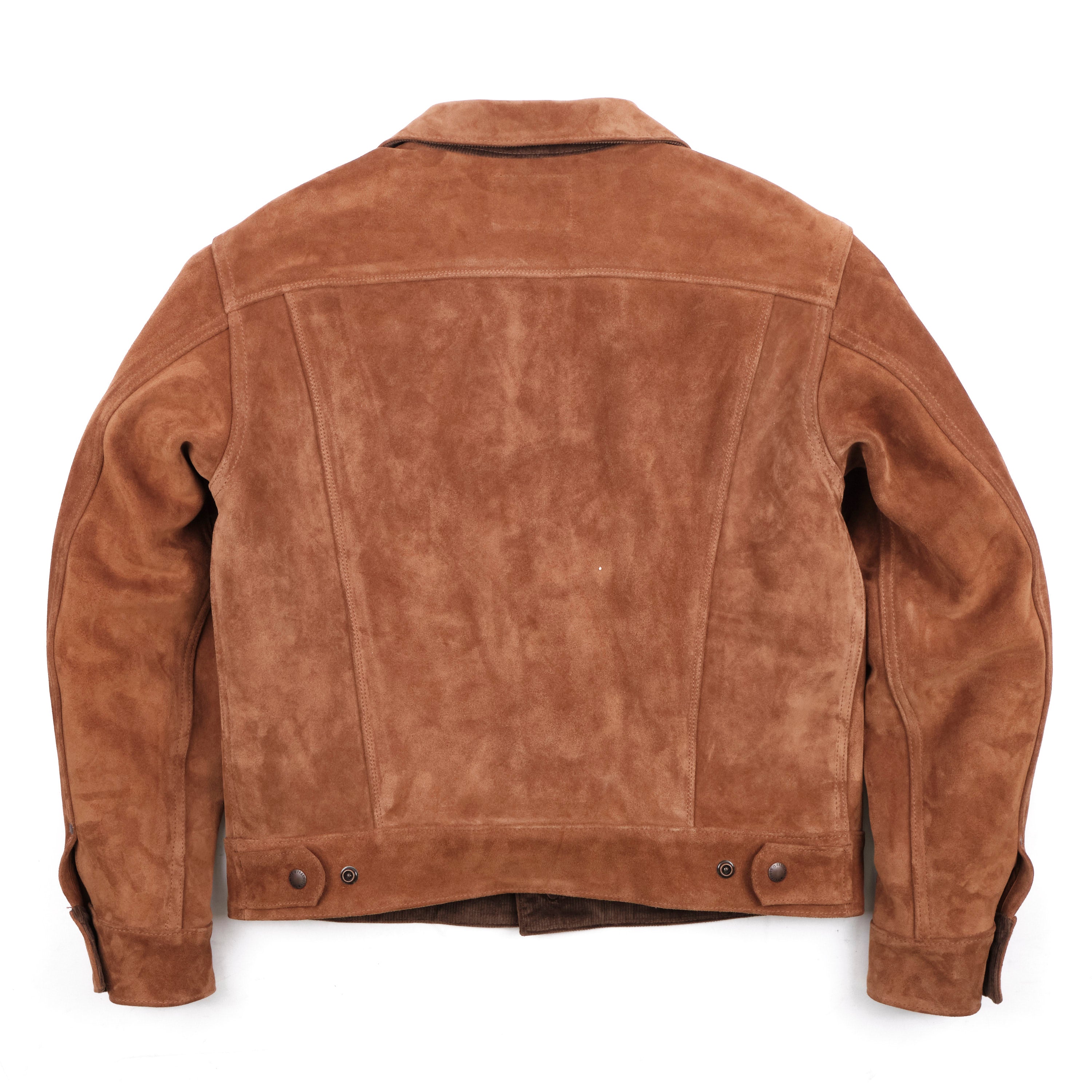 High Low 1.4mm Tobacco Suede Jacket
