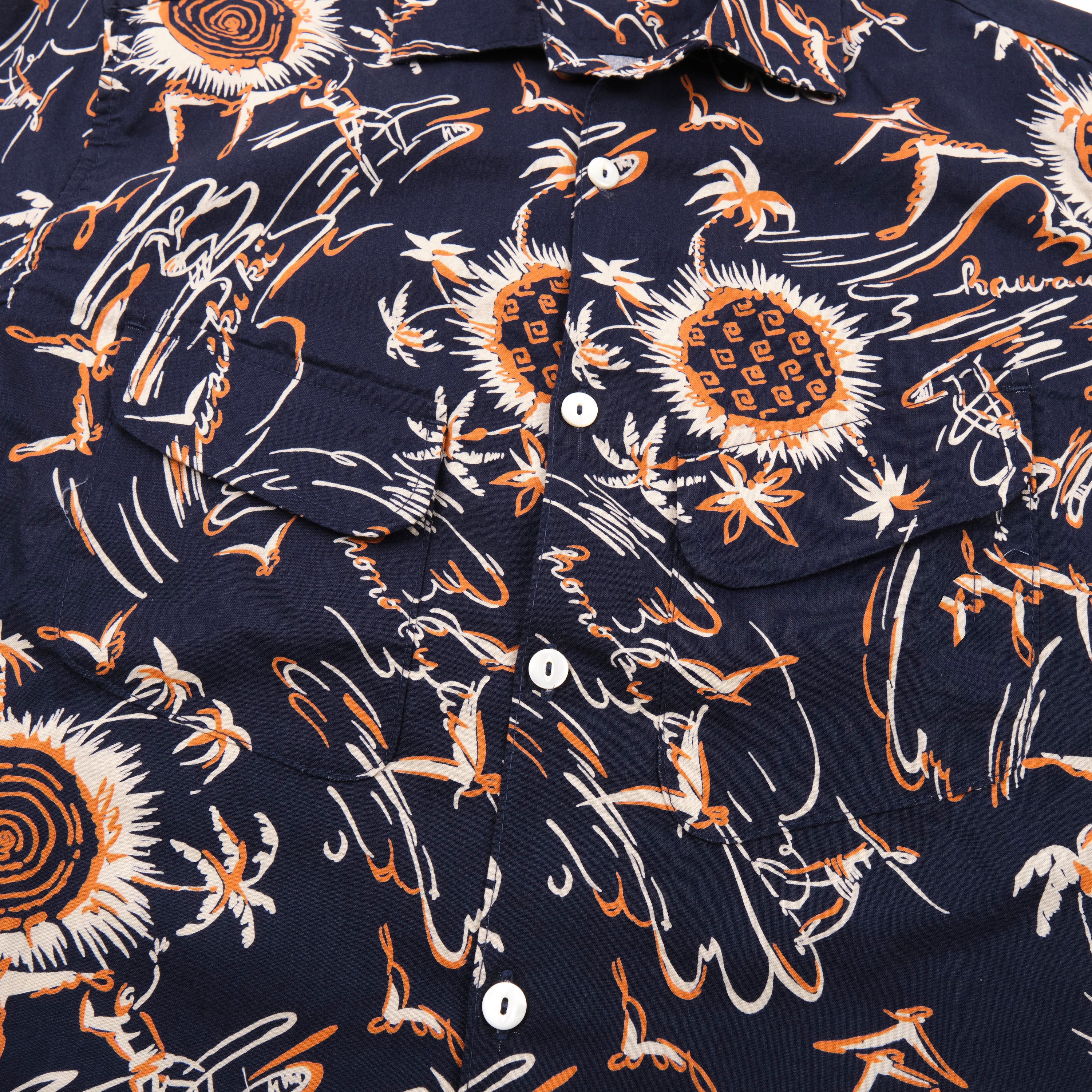 Dean Double Pocket Aloha Navy