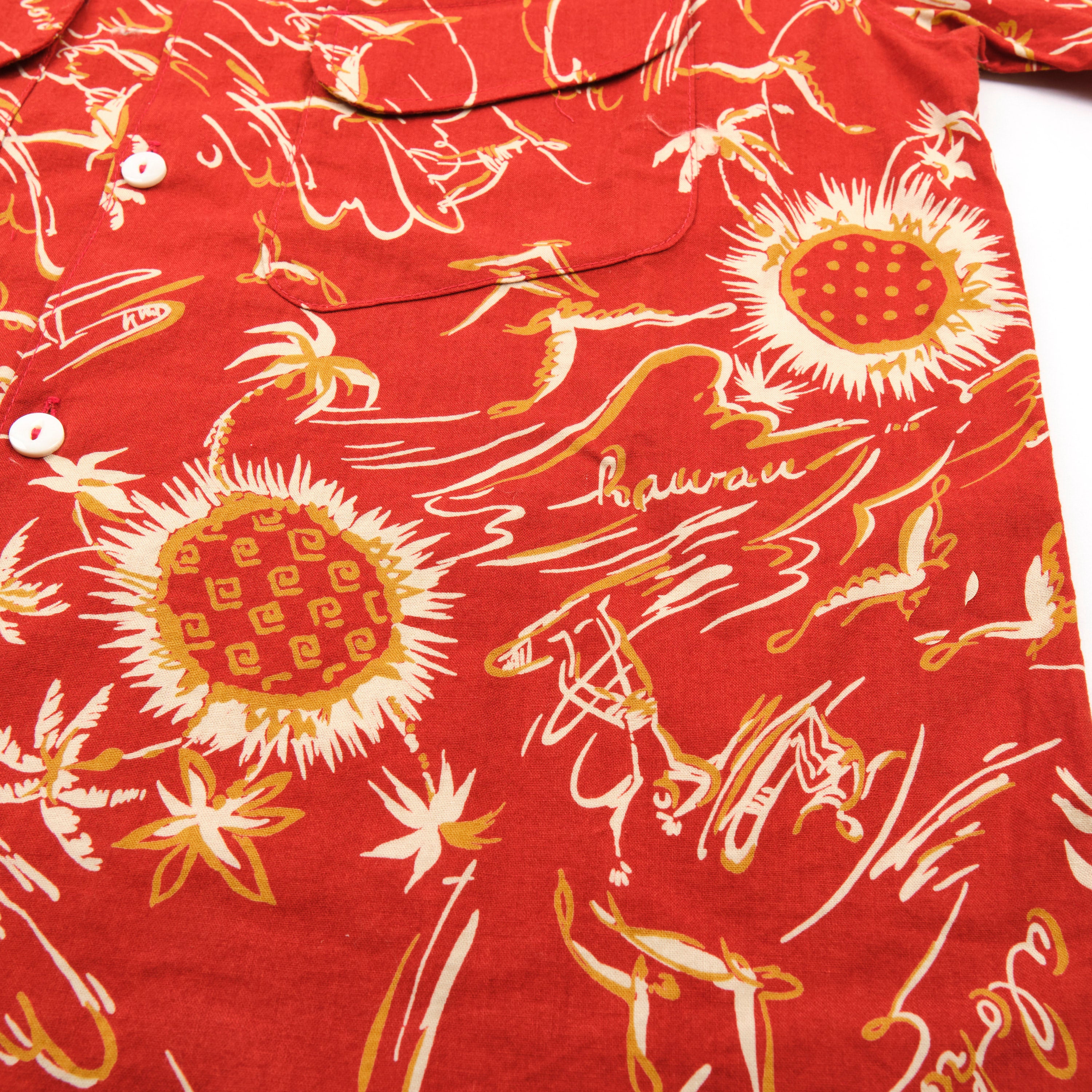 Dean Double Pocket Aloha Red