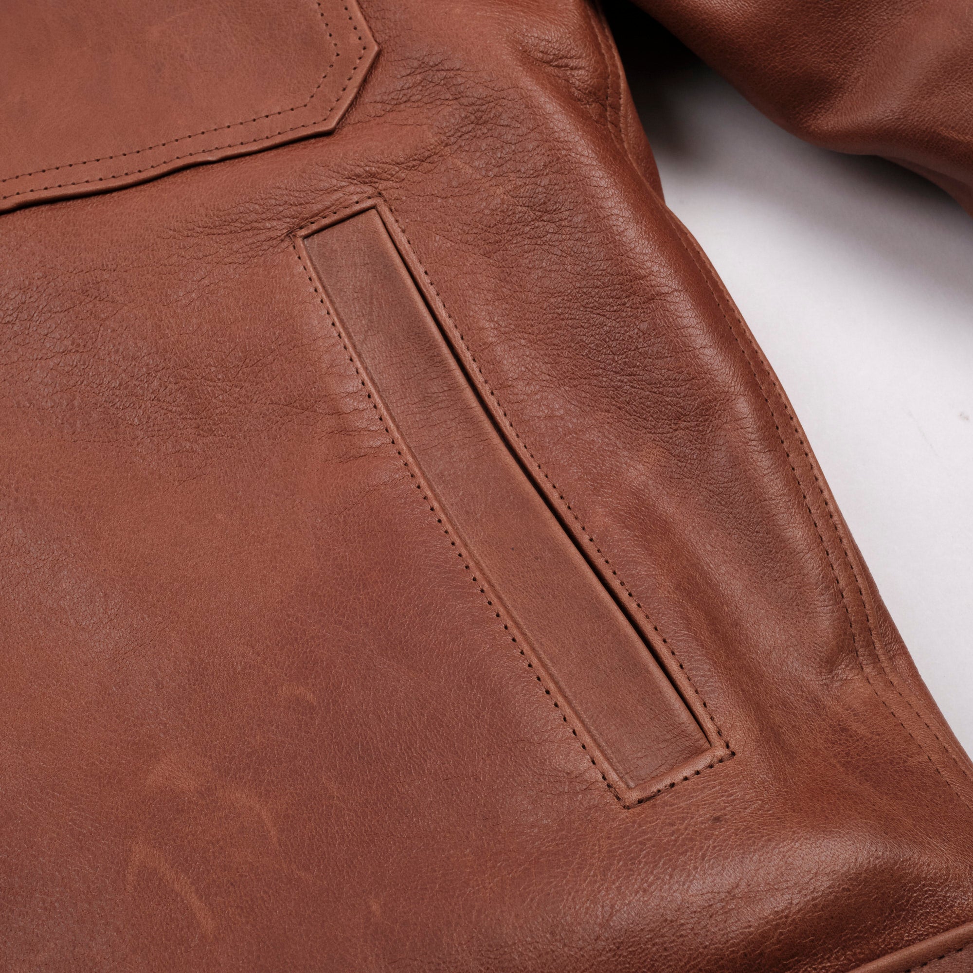 Riders Jacket Tobacco Horsehide