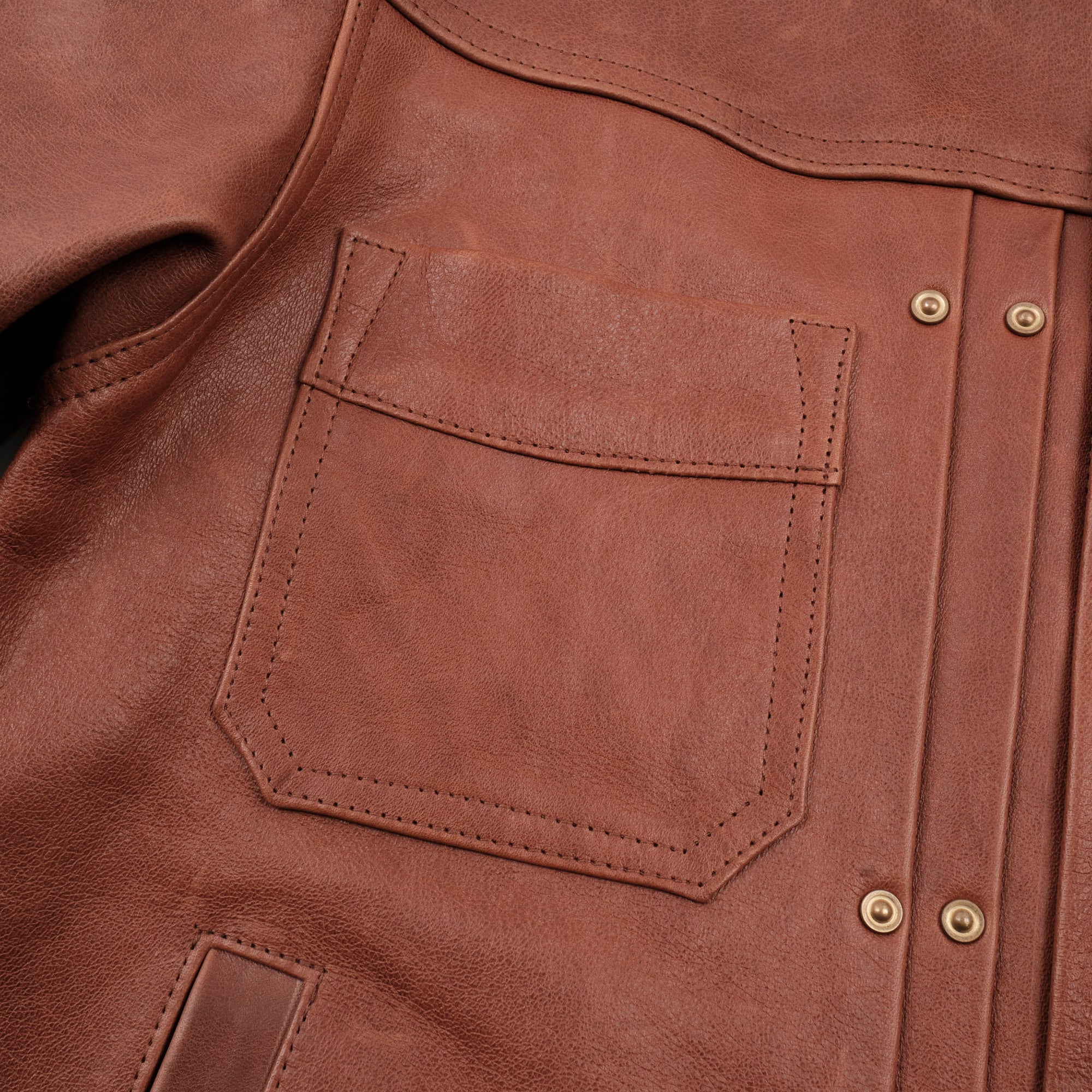 Riders Jacket Tobacco Horsehide