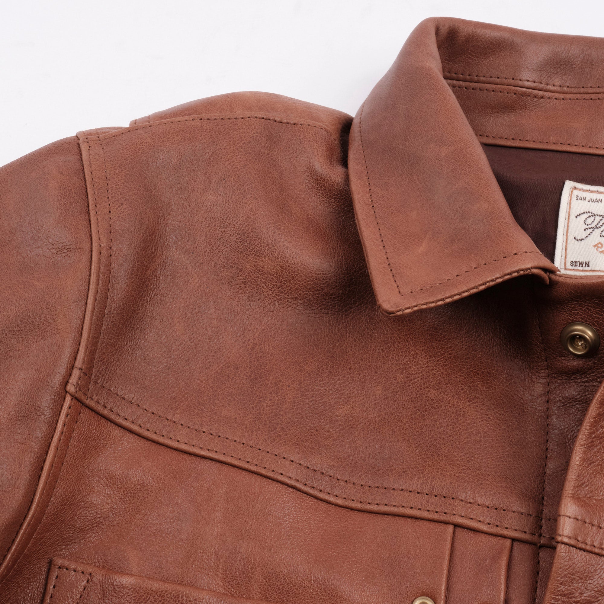 Riders Jacket Tobacco Horsehide