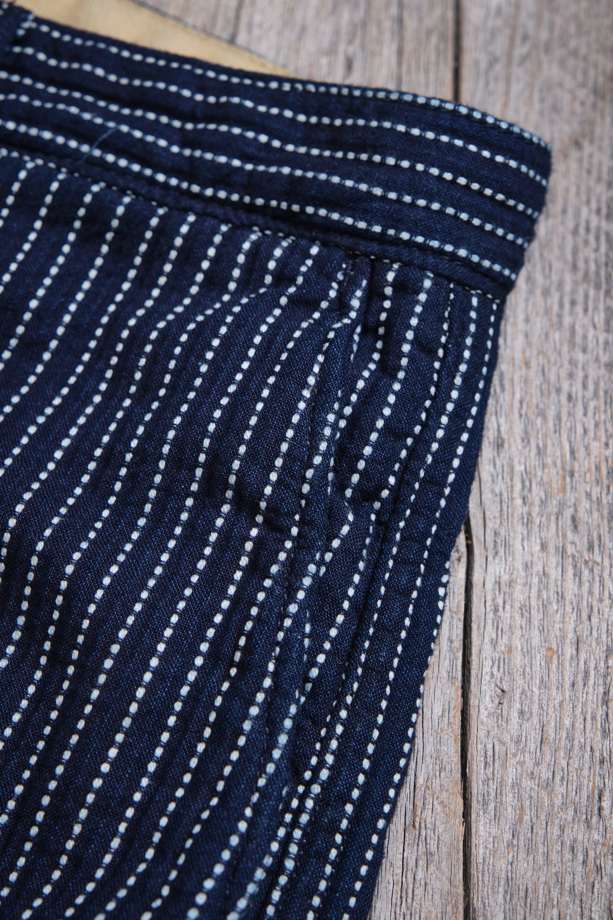 Western Pant Blue Dobby Stripe