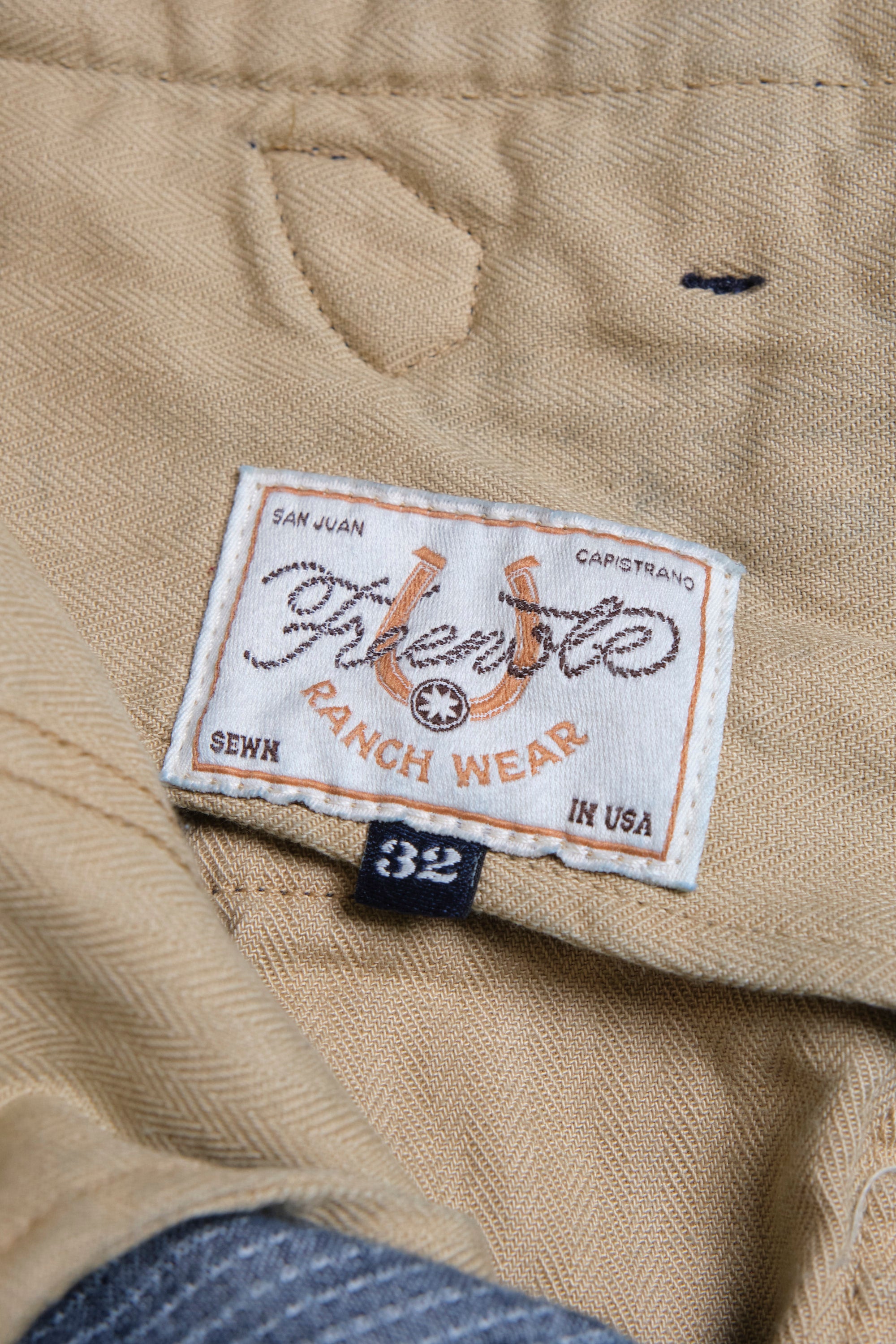 Western Pant Blue Dobby Stripe