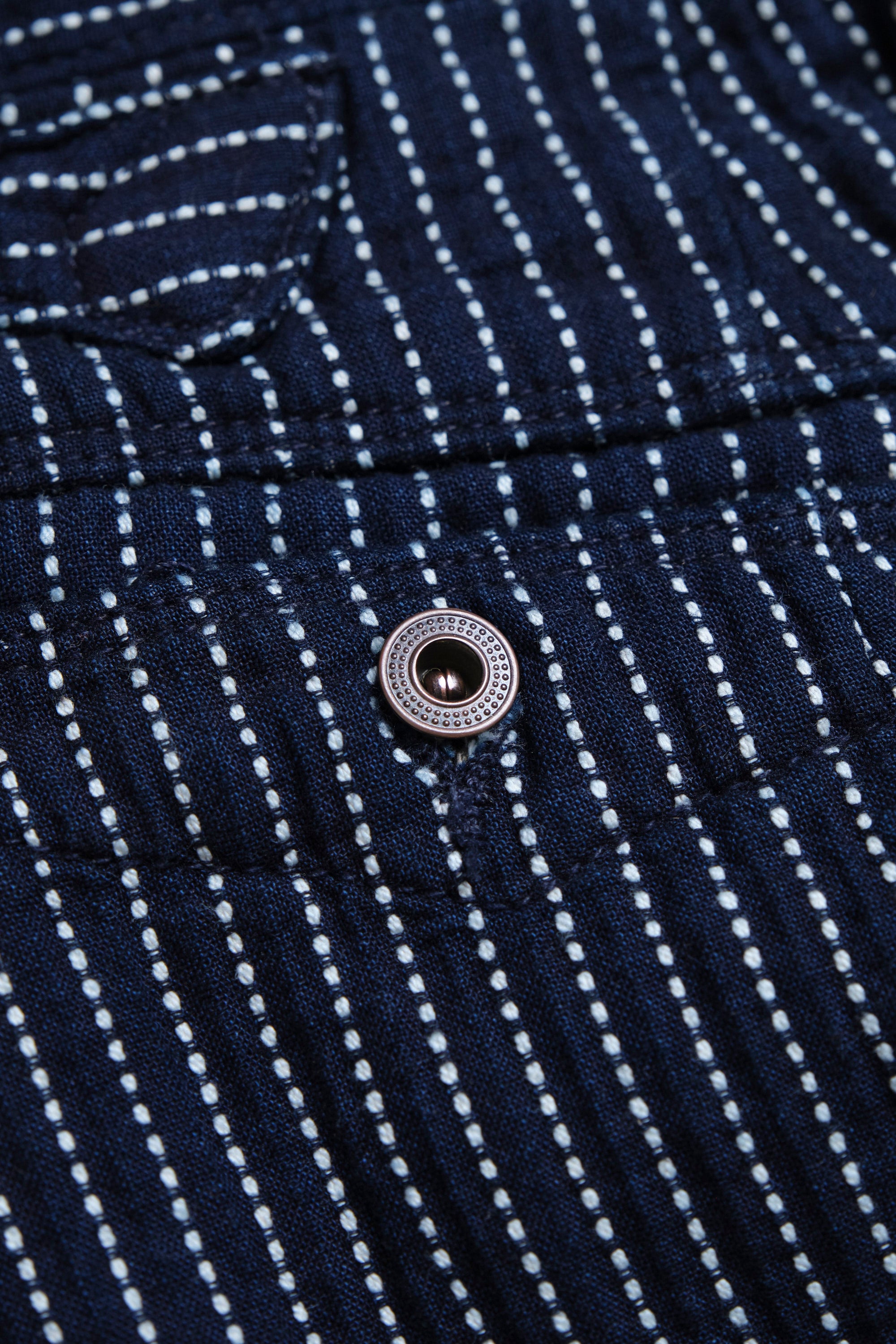 Western Pant Blue Dobby Stripe