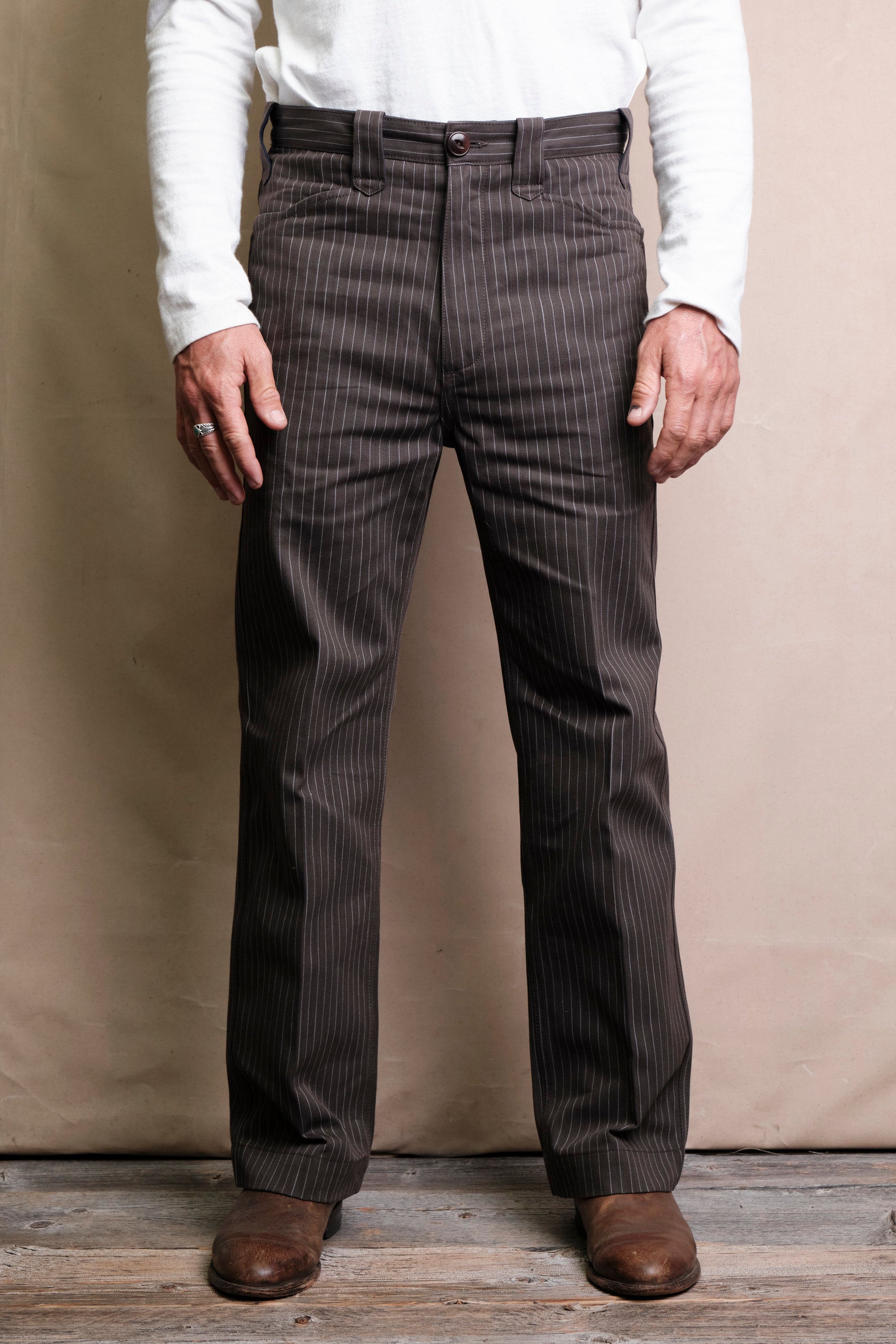 Duster Pant | Brown Stripe Duster Pant | Brown Stripe