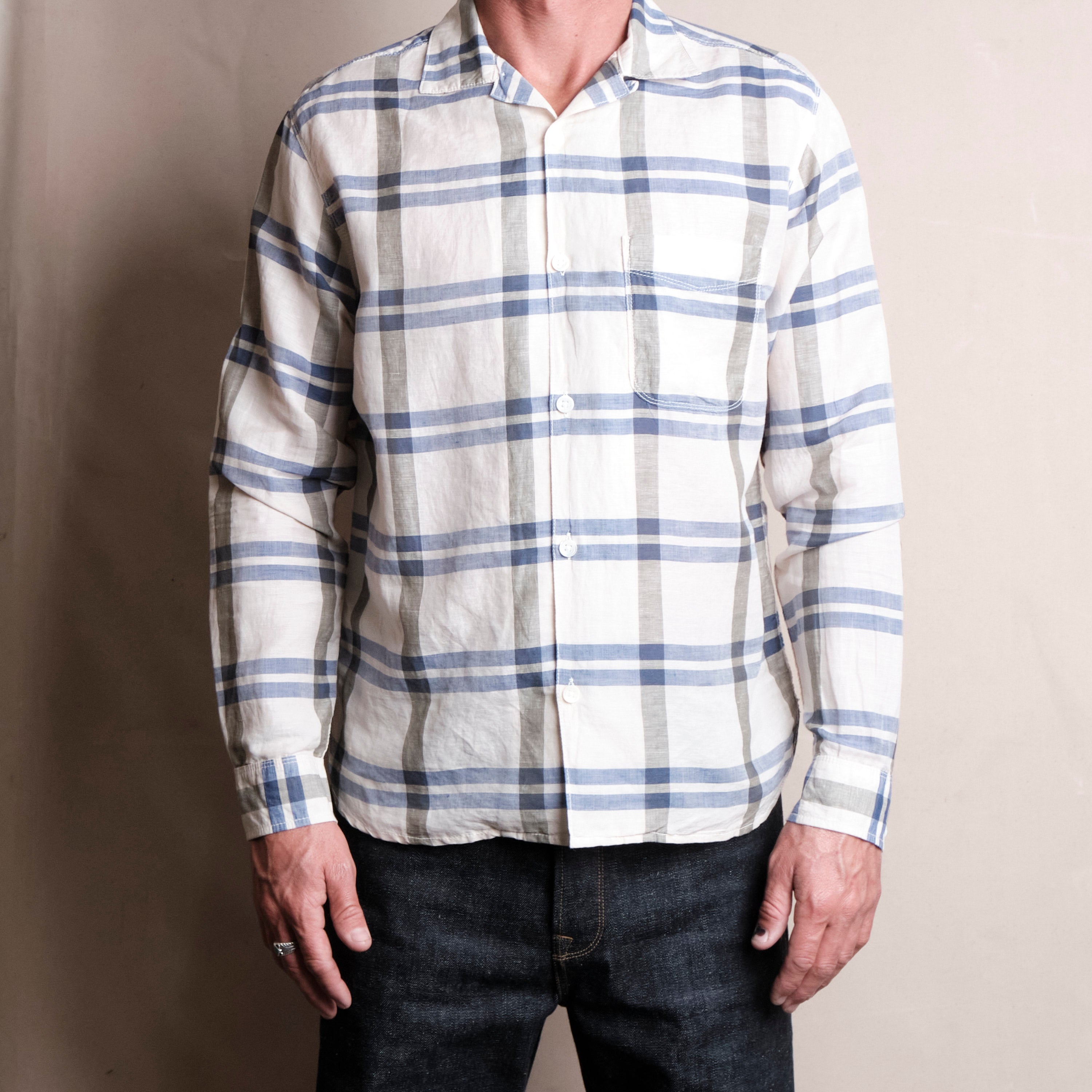 Hawaiian LS Chalk Plaid