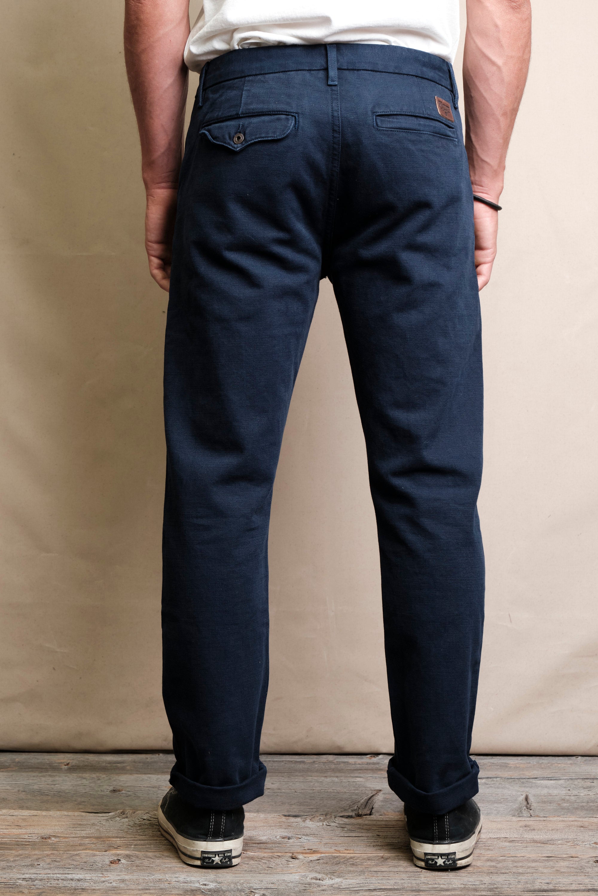 Workers Chino Slim Fit <span> 14 Ounce Slub Navy</span>