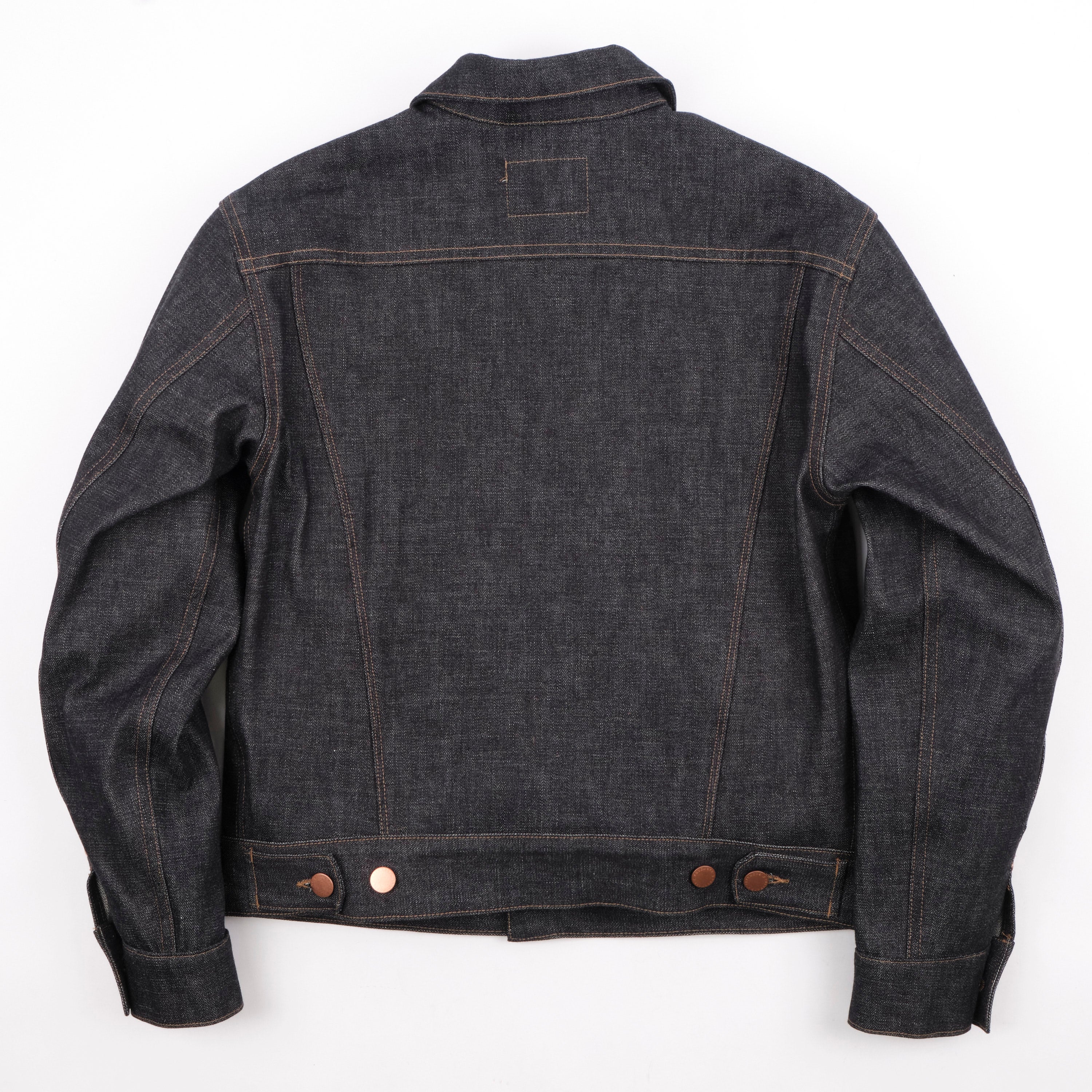 High Low Denim Jacket Broken Twill