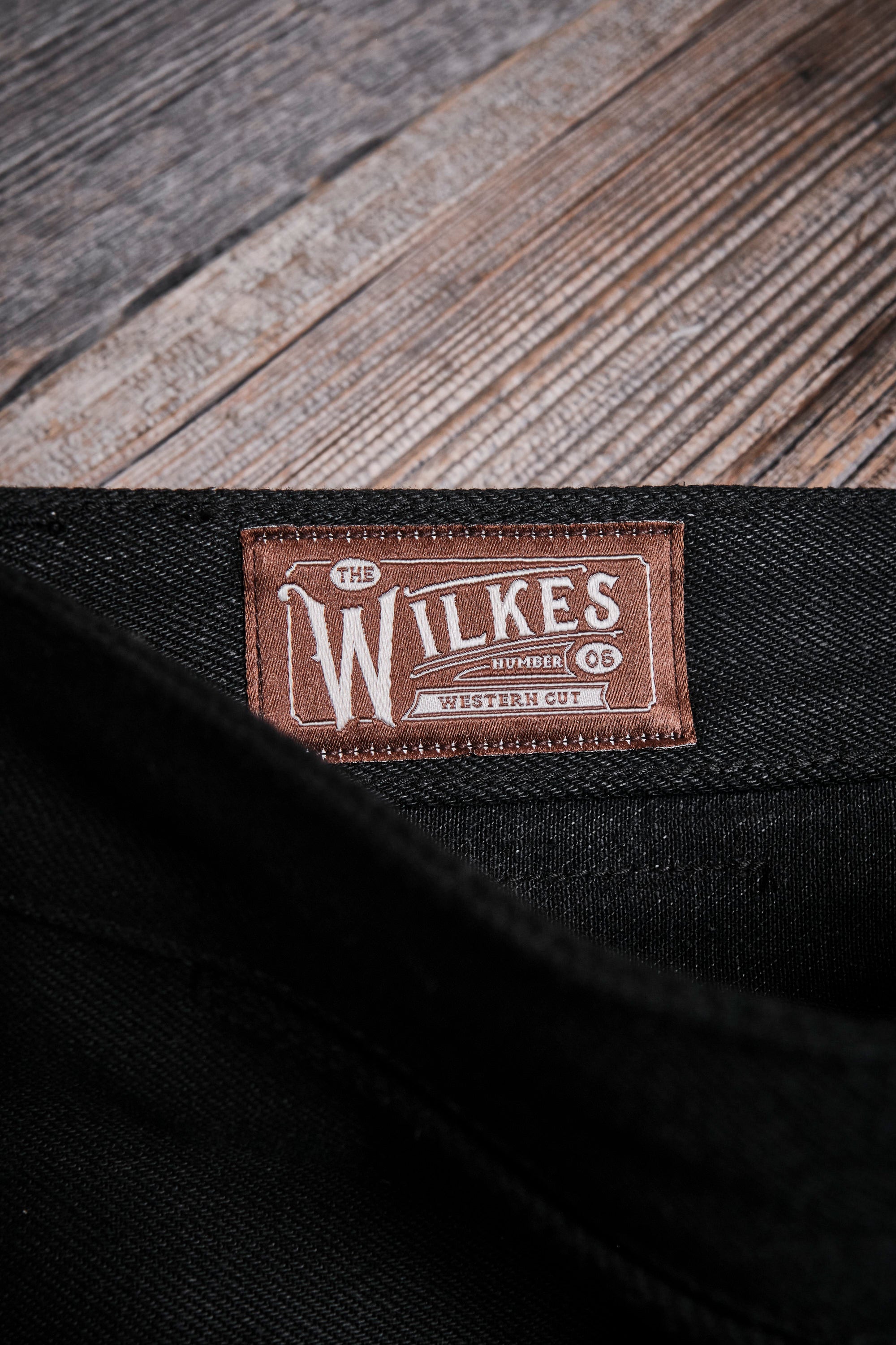 Wilkes Western 15.75 Ounce Black Denim