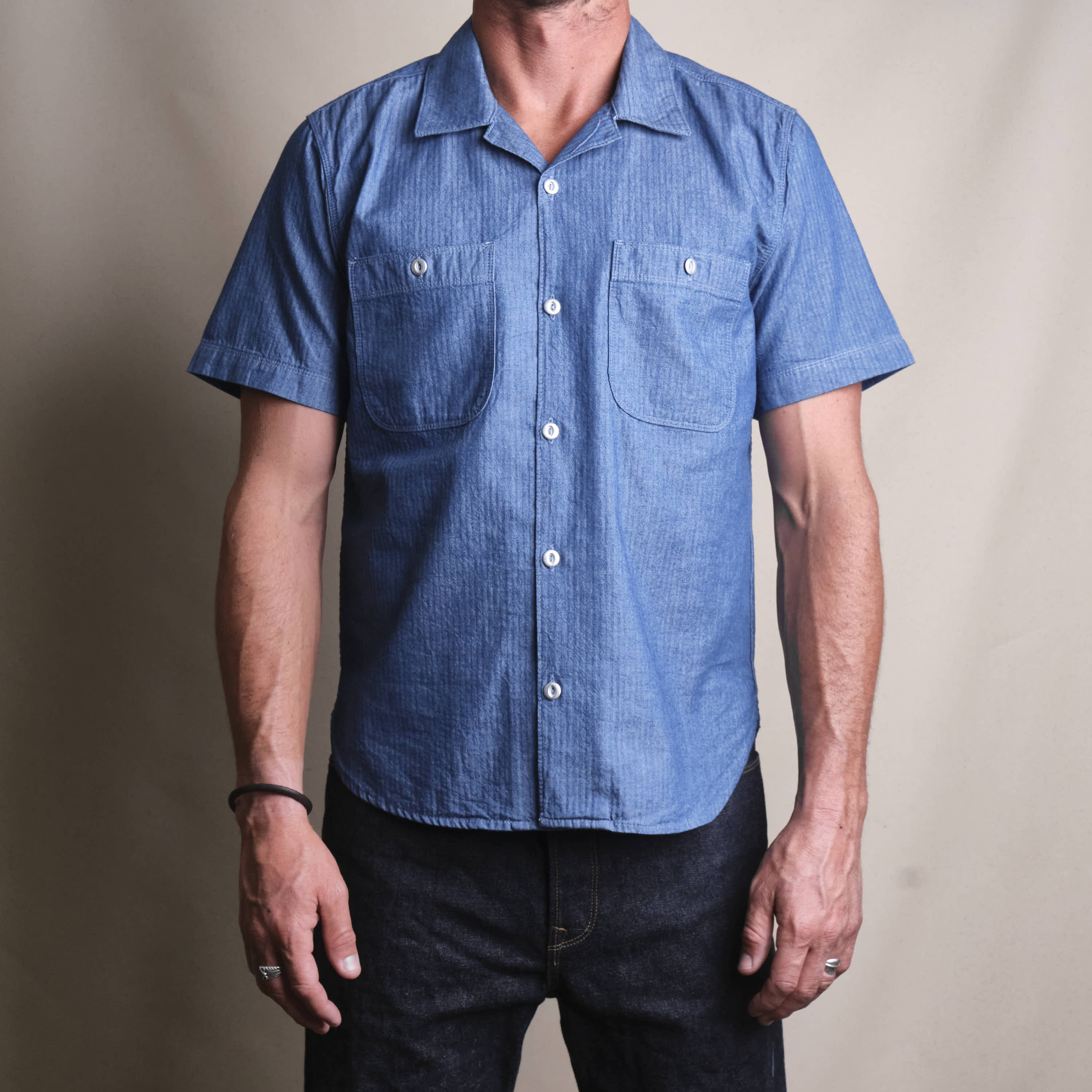 Dayton Blue Herringbone