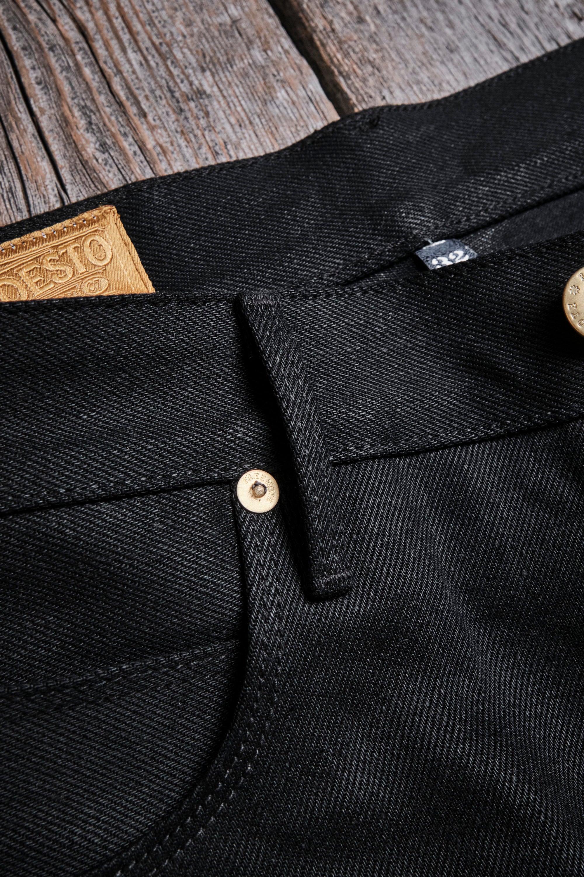 Modesto 15.75 Ounce Black Denim