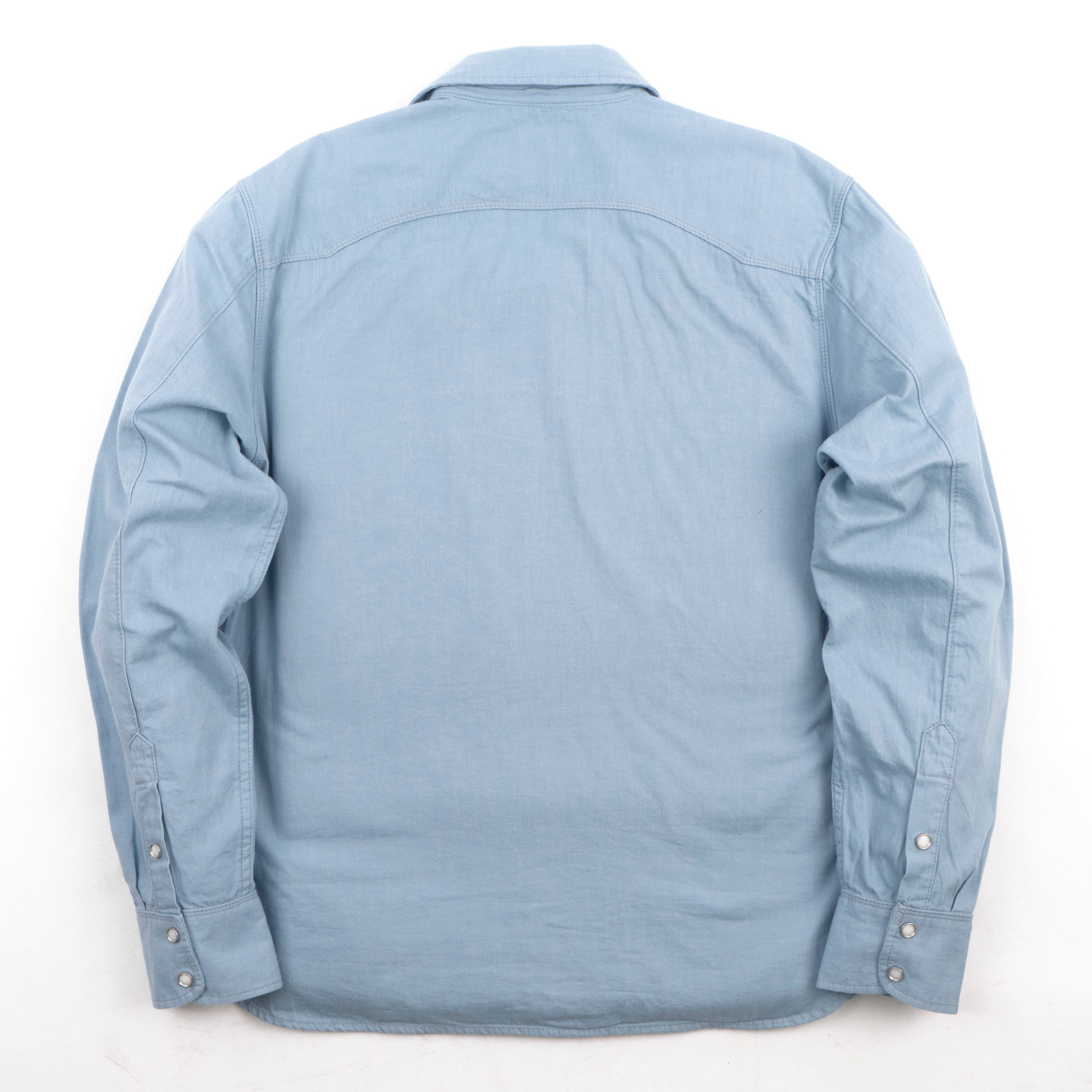 Modern Western Clear Blue Chambray
