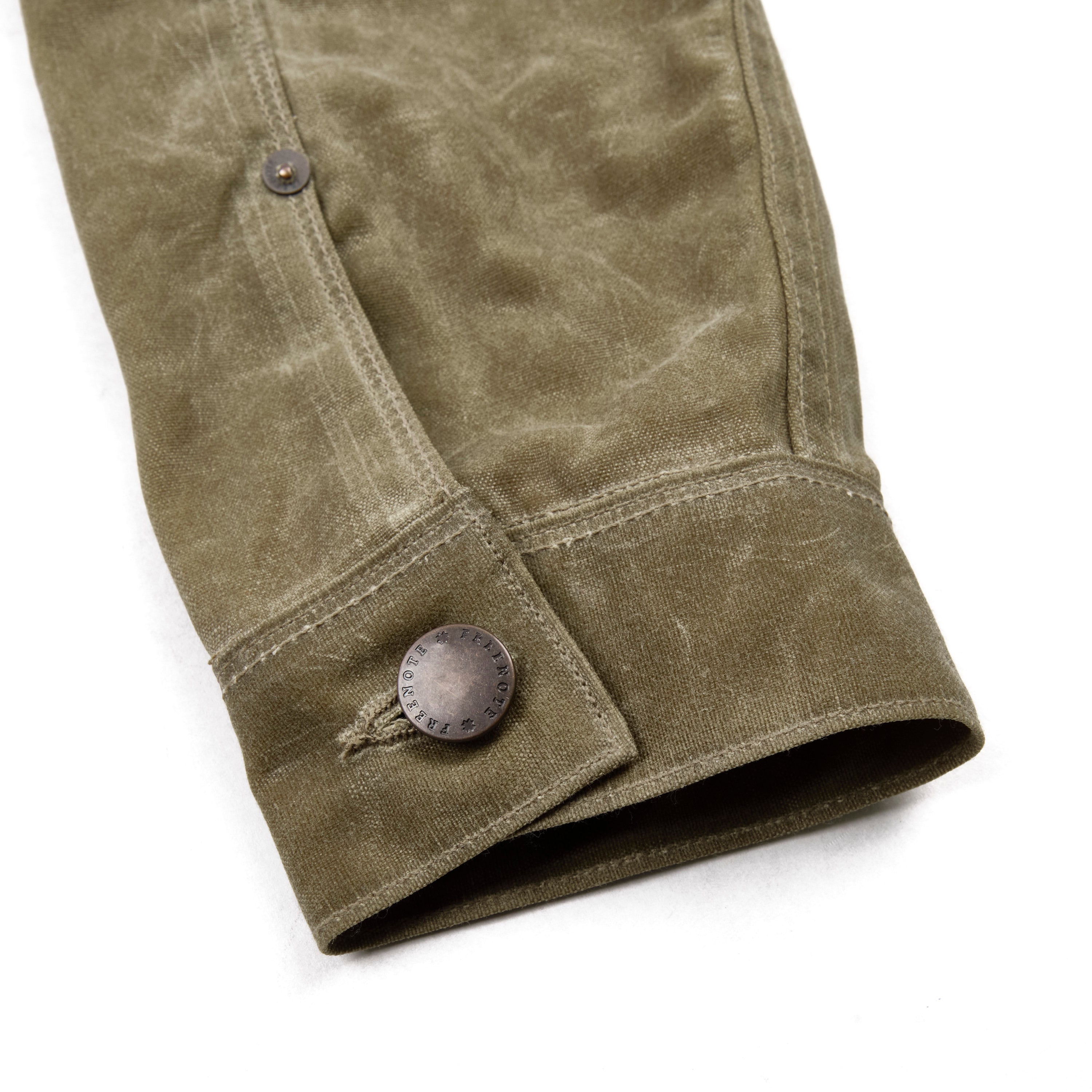 Riders Jacket Waxed Canvas Tobacco Red Interior