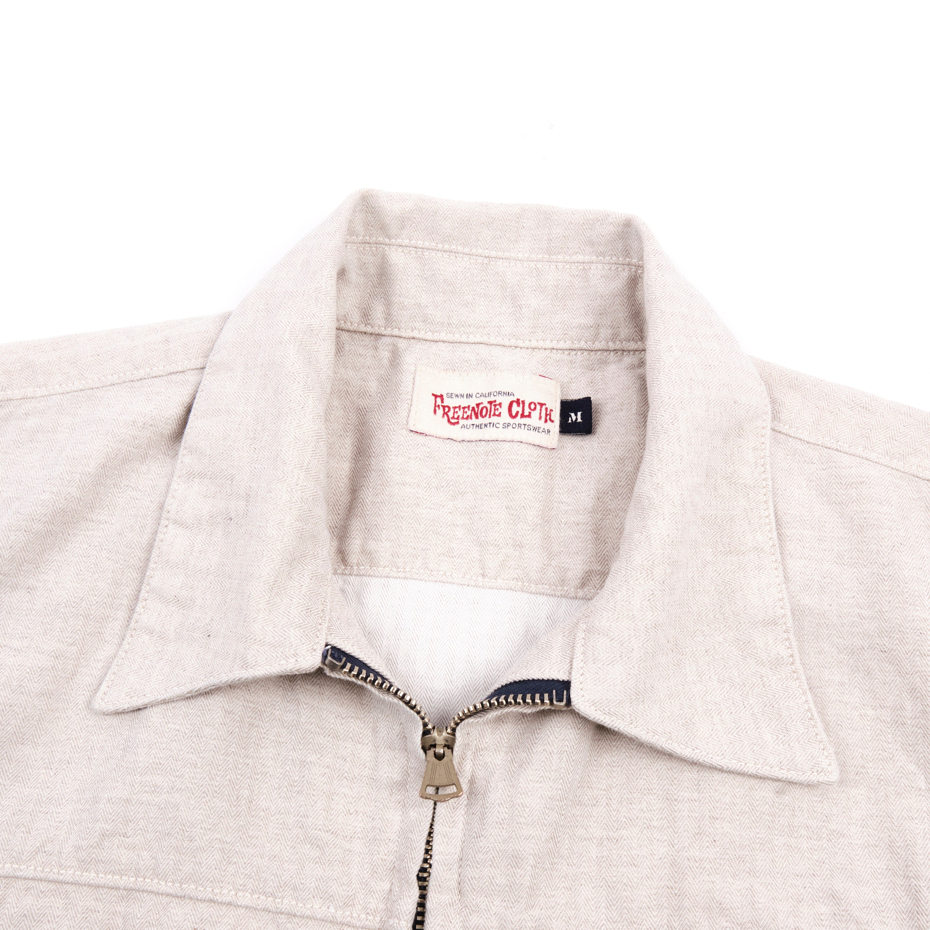 Yorba White Herringbone