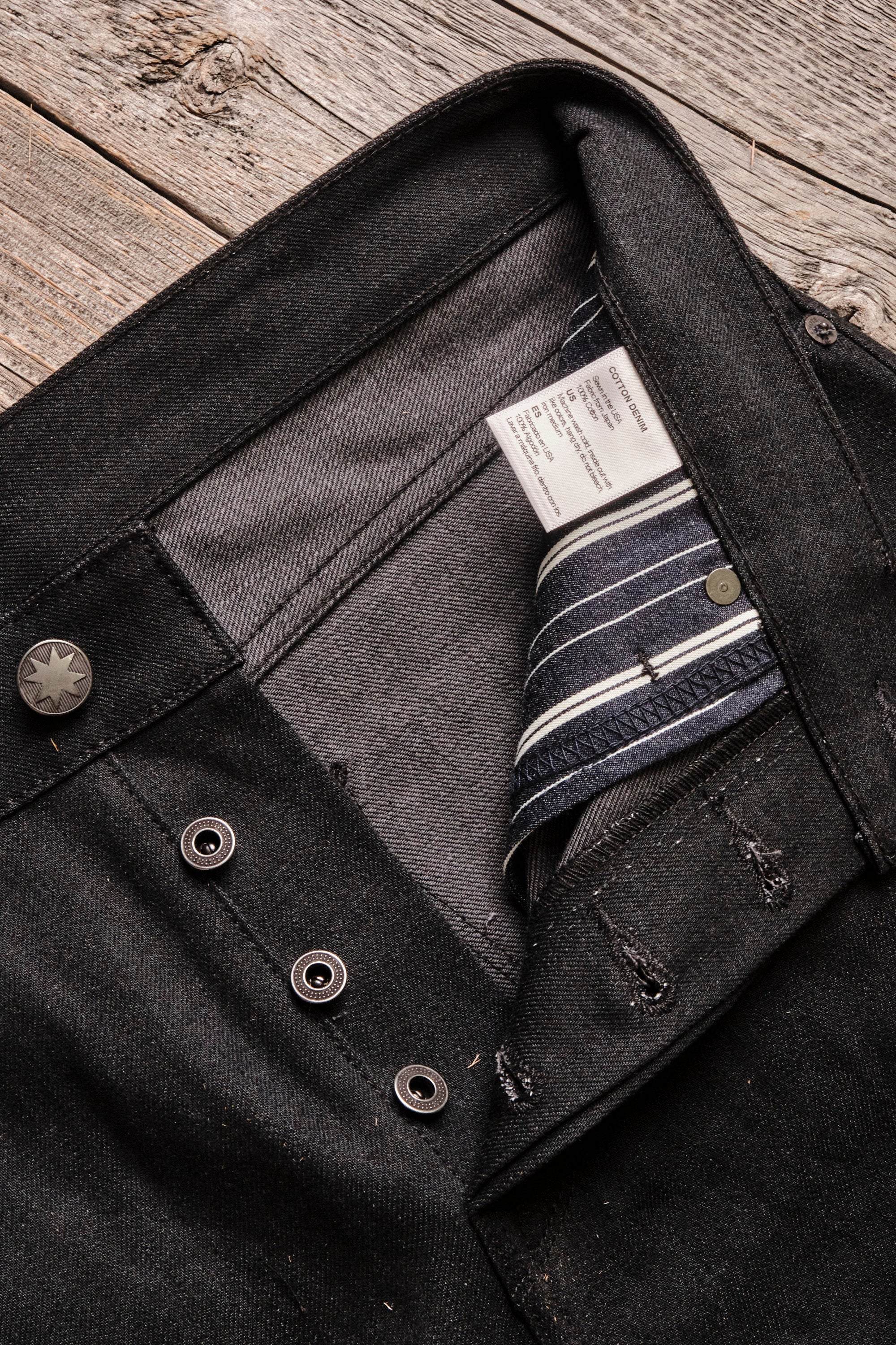 Portola Classic Taper <span> Raw 14.25 Ounce Black Grey </span>