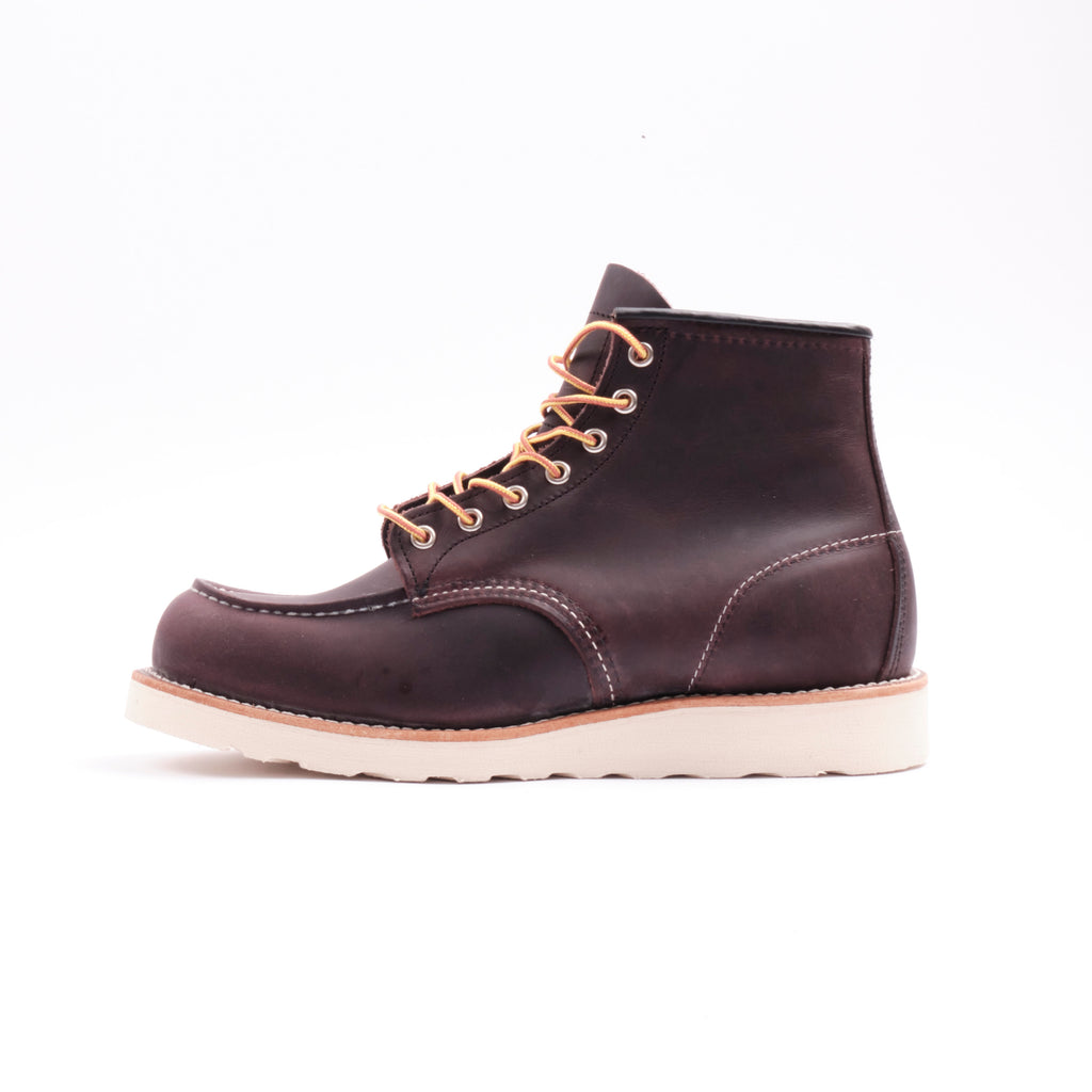 Red Wing Heritage 6 Classic Moc Toe  Black Cherry Excalibur Leather 8847  – Freenote Cloth