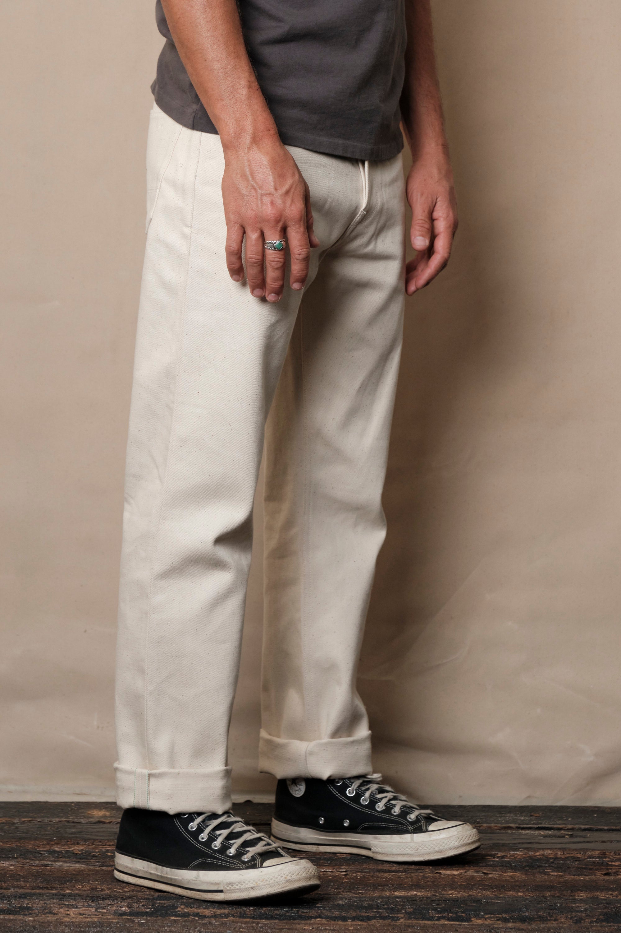 Trabuco Classic Straight <span> 14 Ounce Ecru Denim </span>