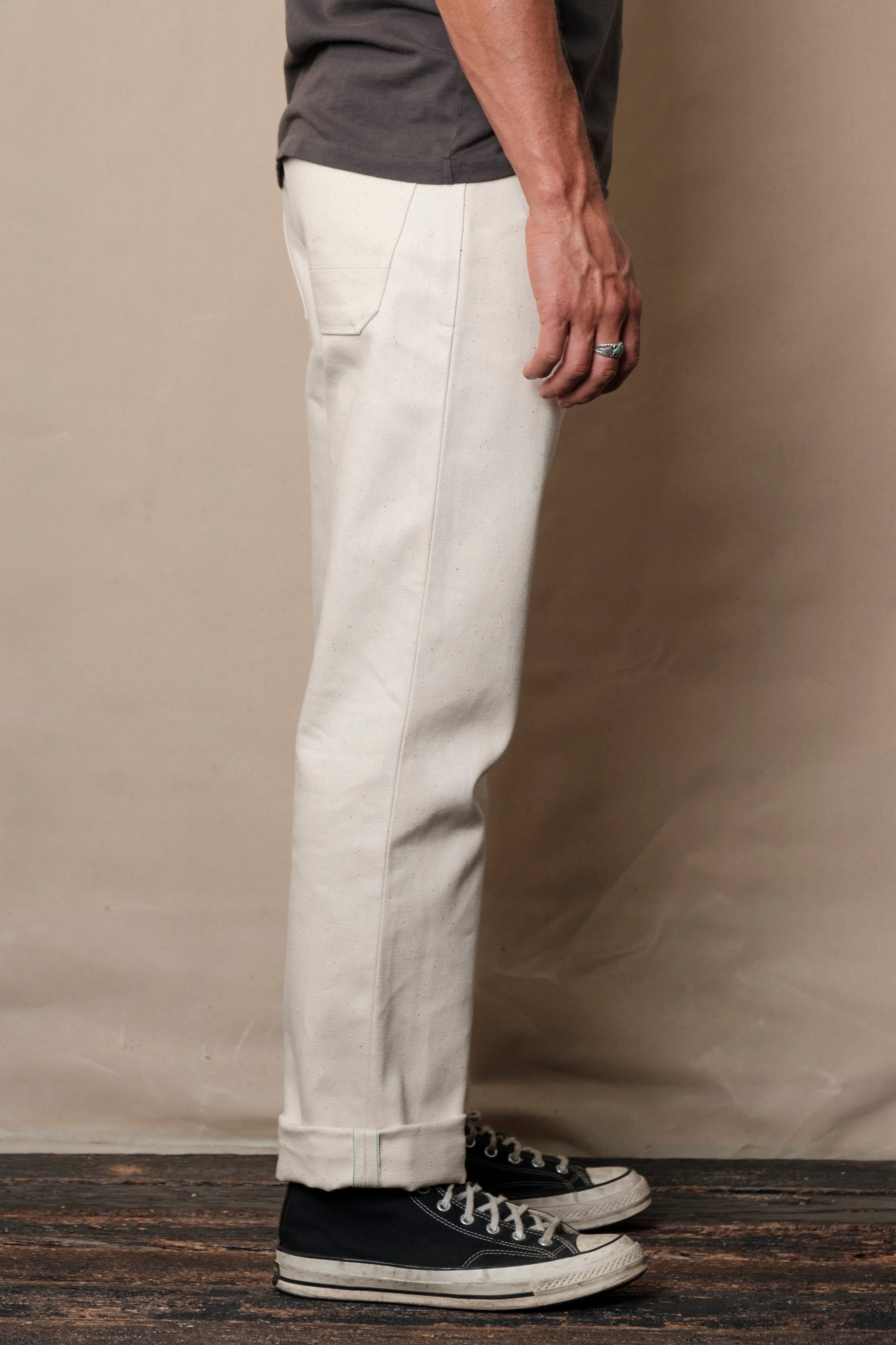 Trabuco Classic Straight <span> 14 Ounce Ecru Denim </span>