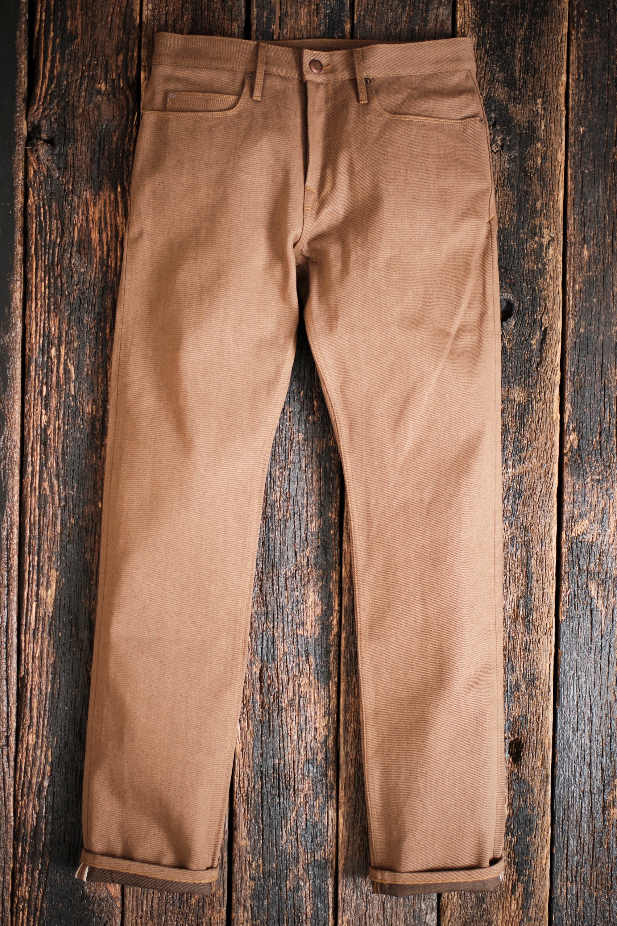 Trabuco Classic Straight <span> 15 Ounce Brown Denim </span>