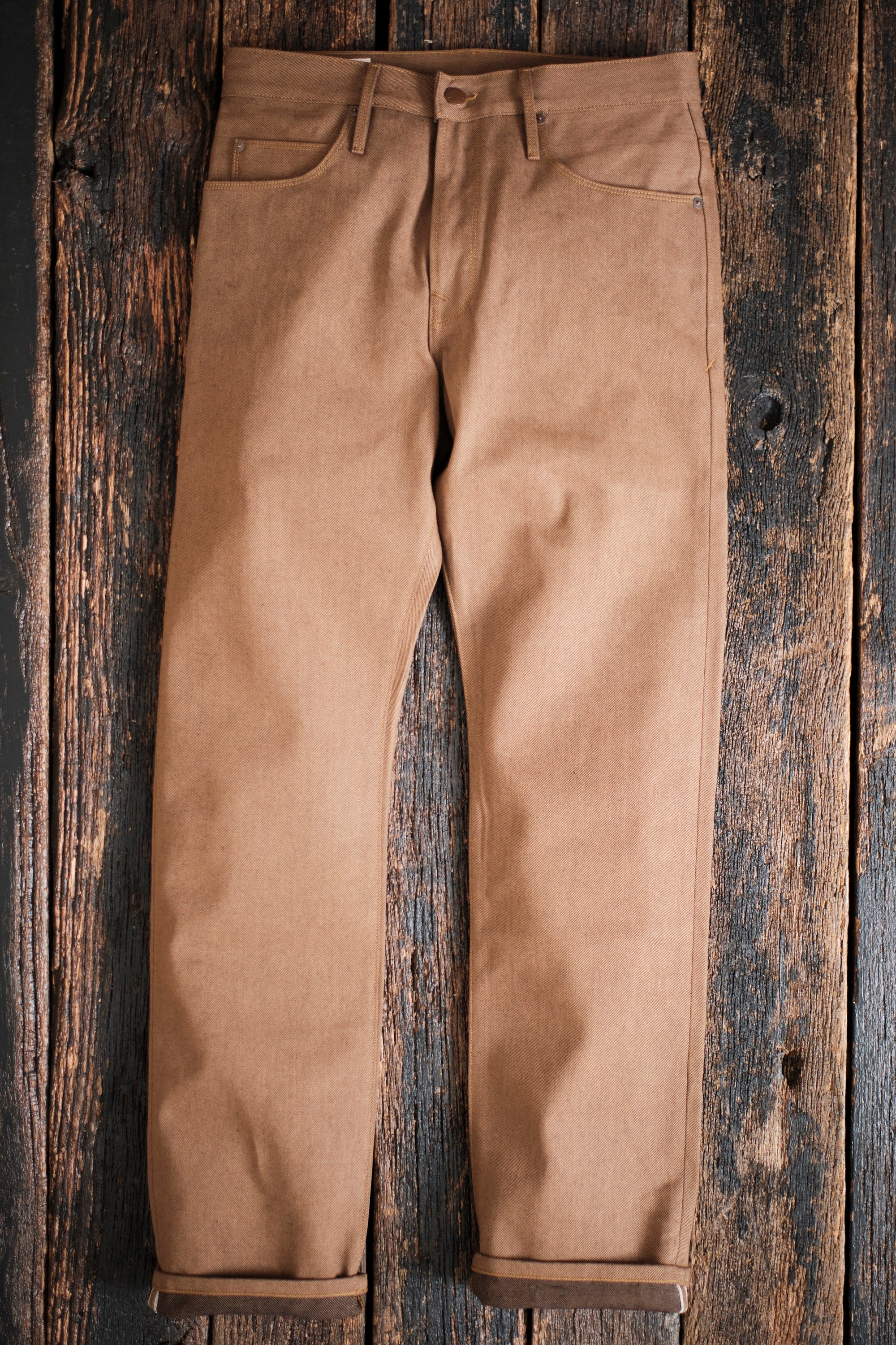 Belford Straight <span>15 ounce Brown Denim</span>