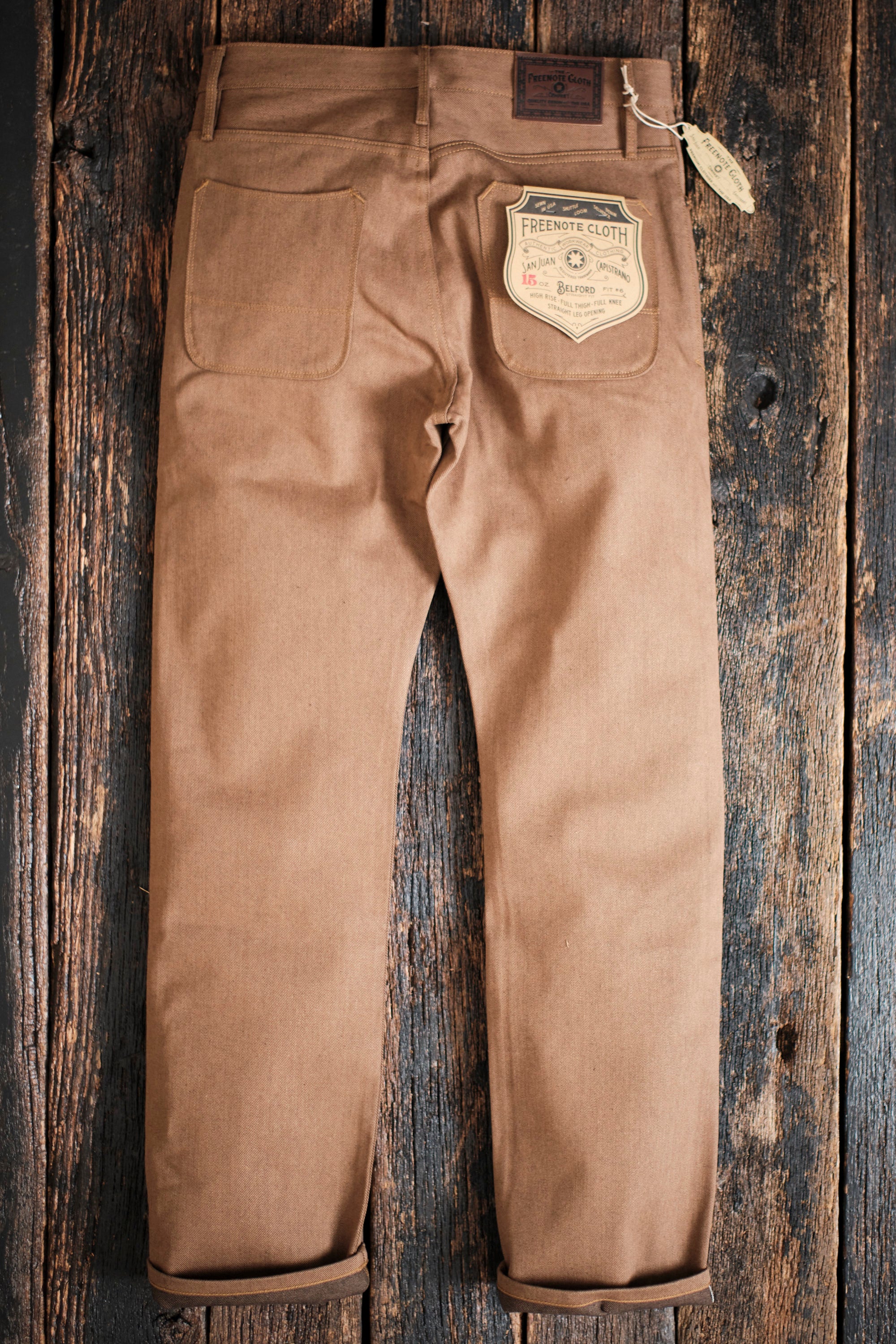 Belford Straight <span>15 ounce Brown Denim</span>