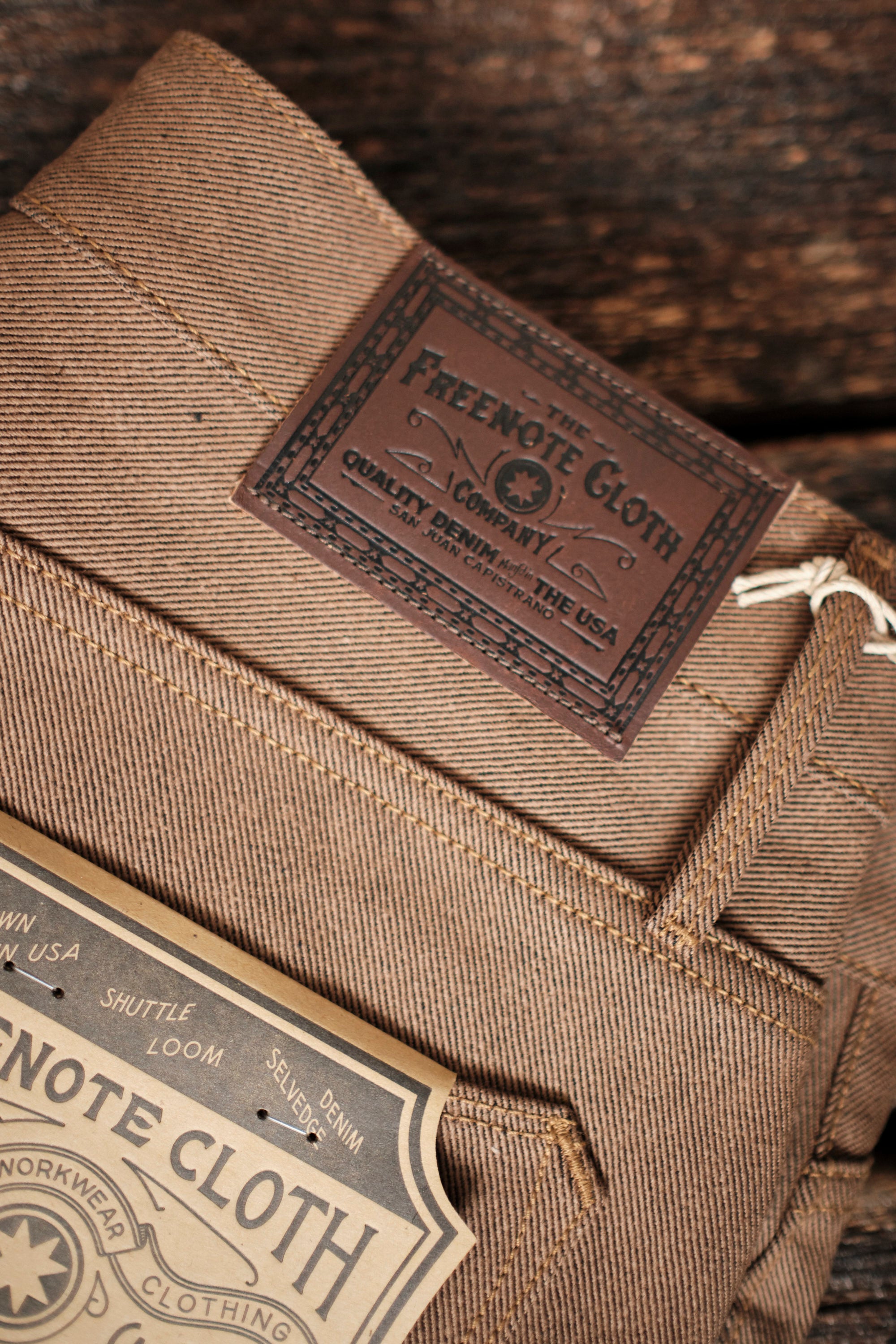 Portola Classic Taper <span> 15 Ounce Brown Denim </span>